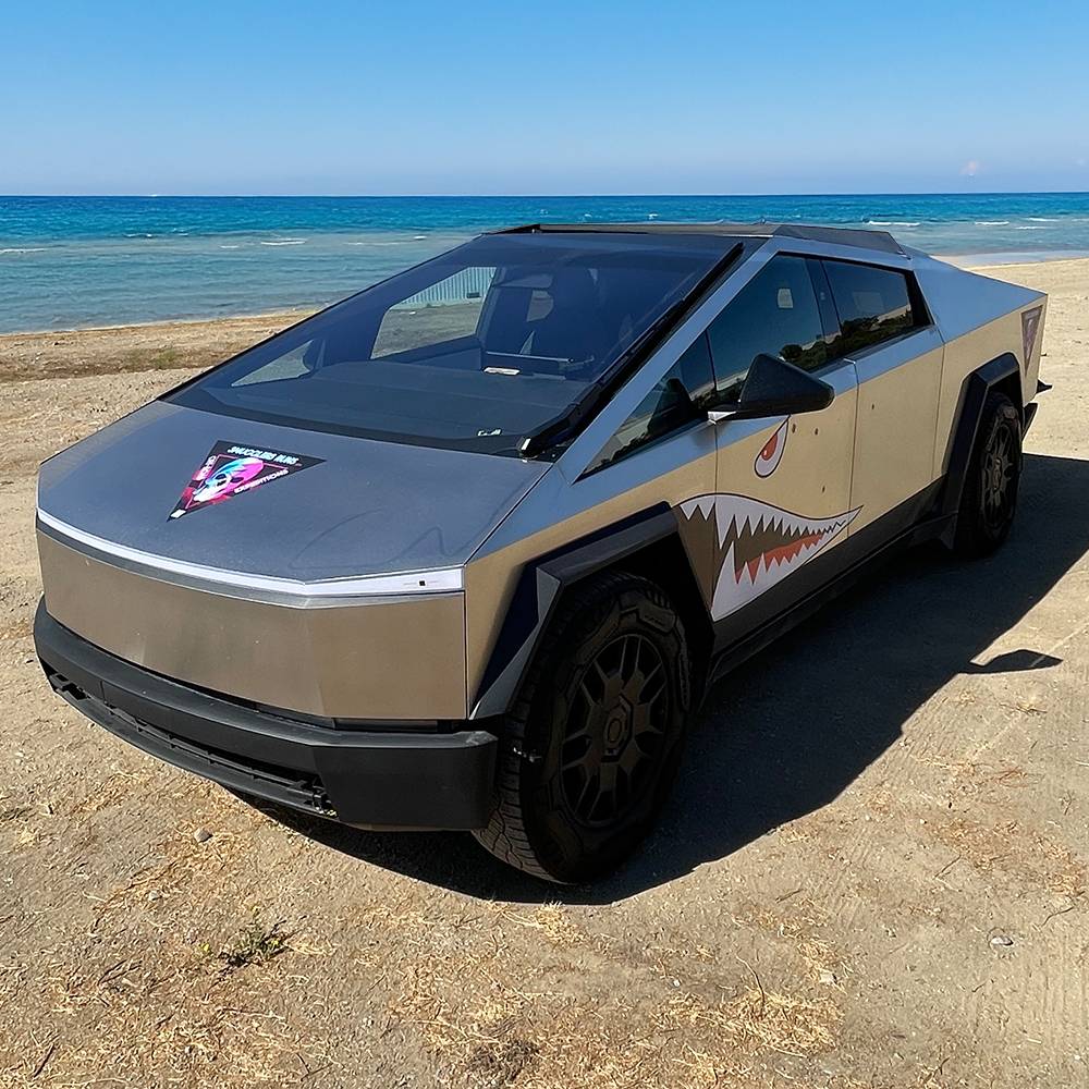Tesla Cybertruck New CYBERTRUCKco Sport Rack - In Stock Now! tesla cybertruck sport roof rack from cybertruckco-7