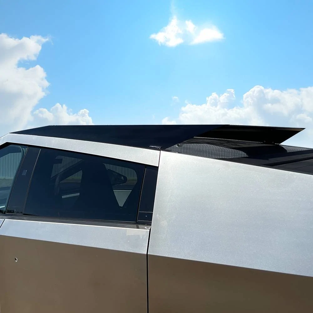 Tesla Cybertruck New CYBERTRUCKco Sport Rack - In Stock Now! tesla cybertruck sport roof rack from cybertruckco-4