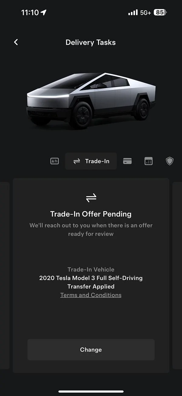 Tesla Cybertruck FSD transfer now eligible for Cybertruck purchases [Update: Confirmed by Tesla] IMG_0205