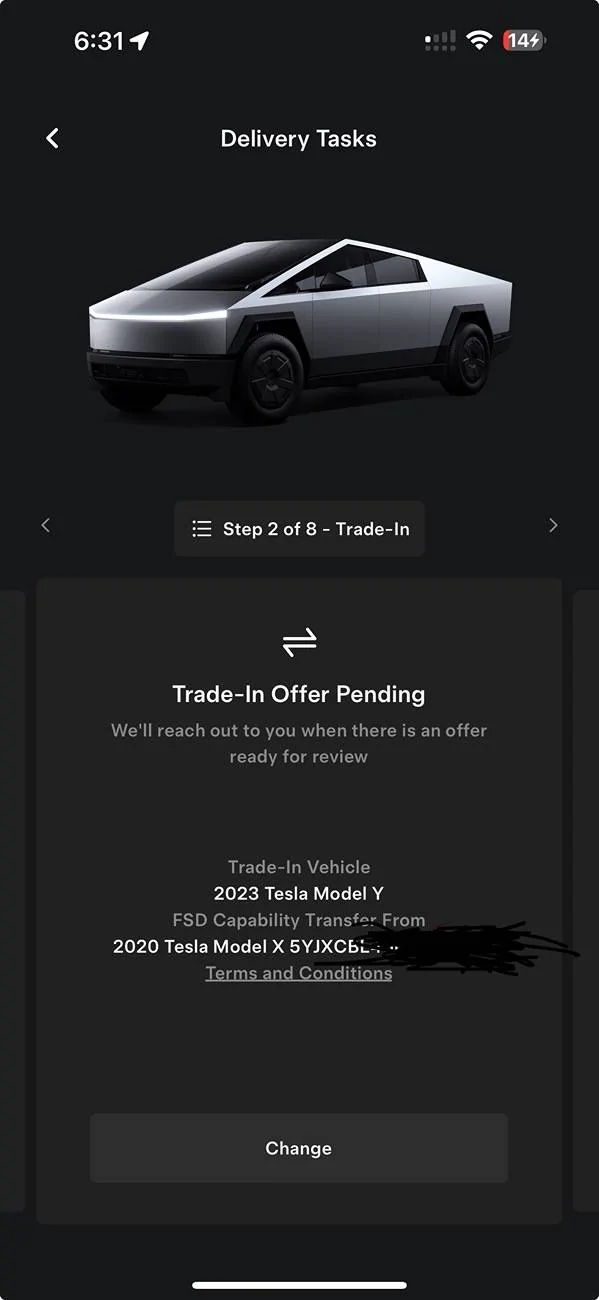 Tesla Cybertruck FSD transfer now eligible for Cybertruck purchases [Update: Confirmed by Tesla] IMG_0827