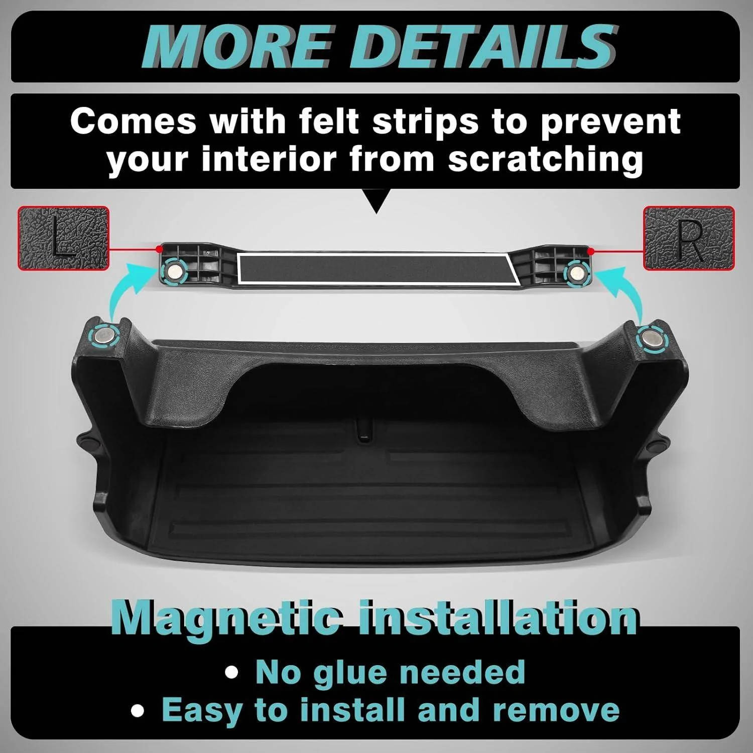 Tesla Cybertruck BestEvMod-Limited Time Offer on Our Under LCD Screen Tray Rubber Mat Version 1729940192076-a9