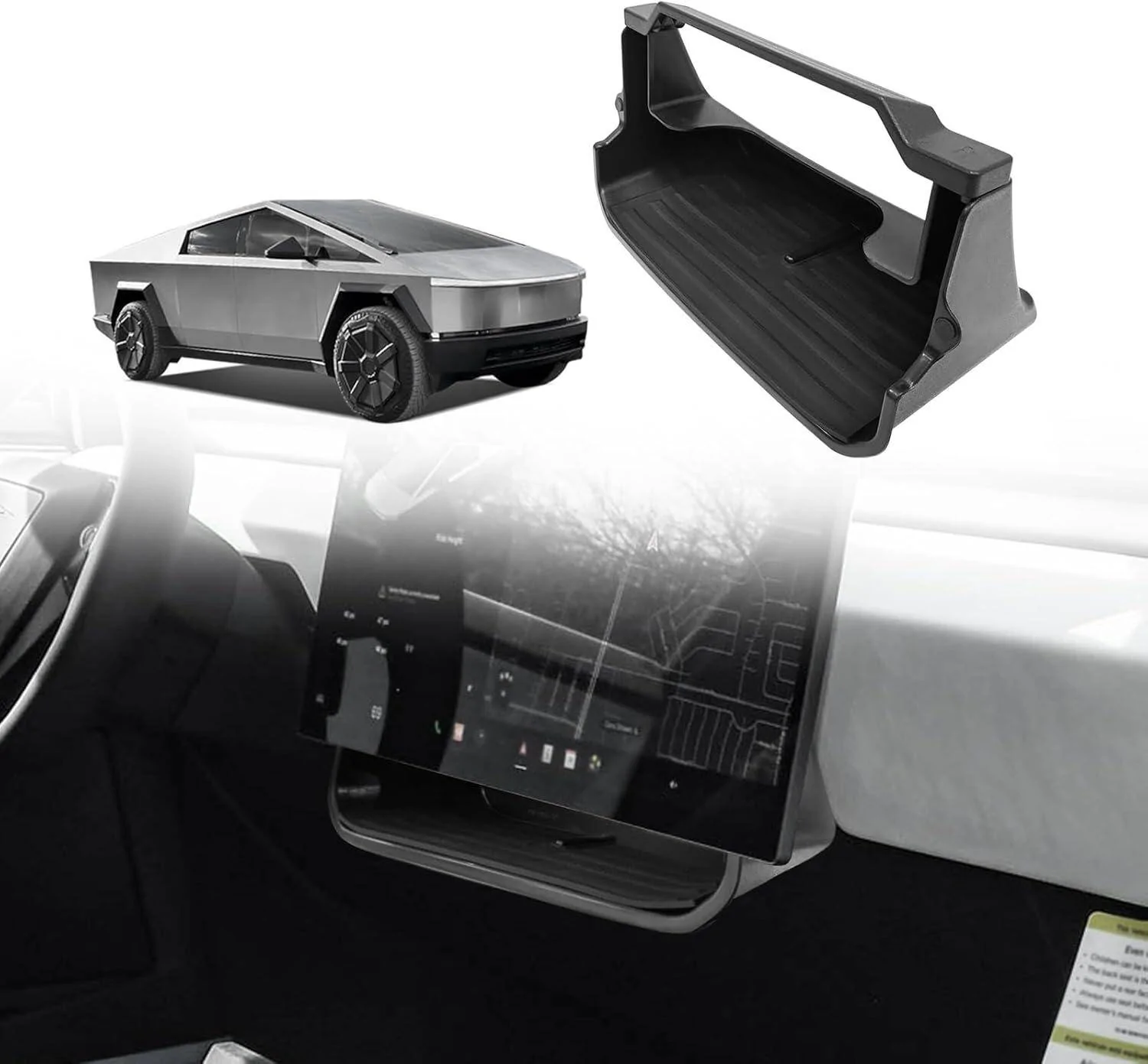 Tesla Cybertruck BestEvMod-Limited Time Offer on Our Under LCD Screen Tray Rubber Mat Version 1729940219050-rz