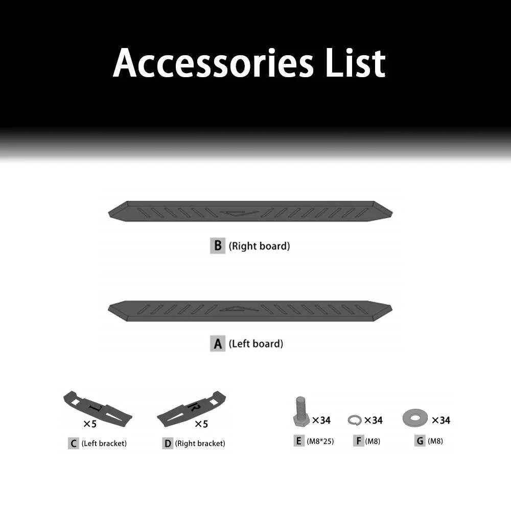 Tesla Cybertruck Cybertruck Running Boards-2024’s Hottest Accessory!🚀 Cut $99 Off With Code: CTBoard 01 (5)