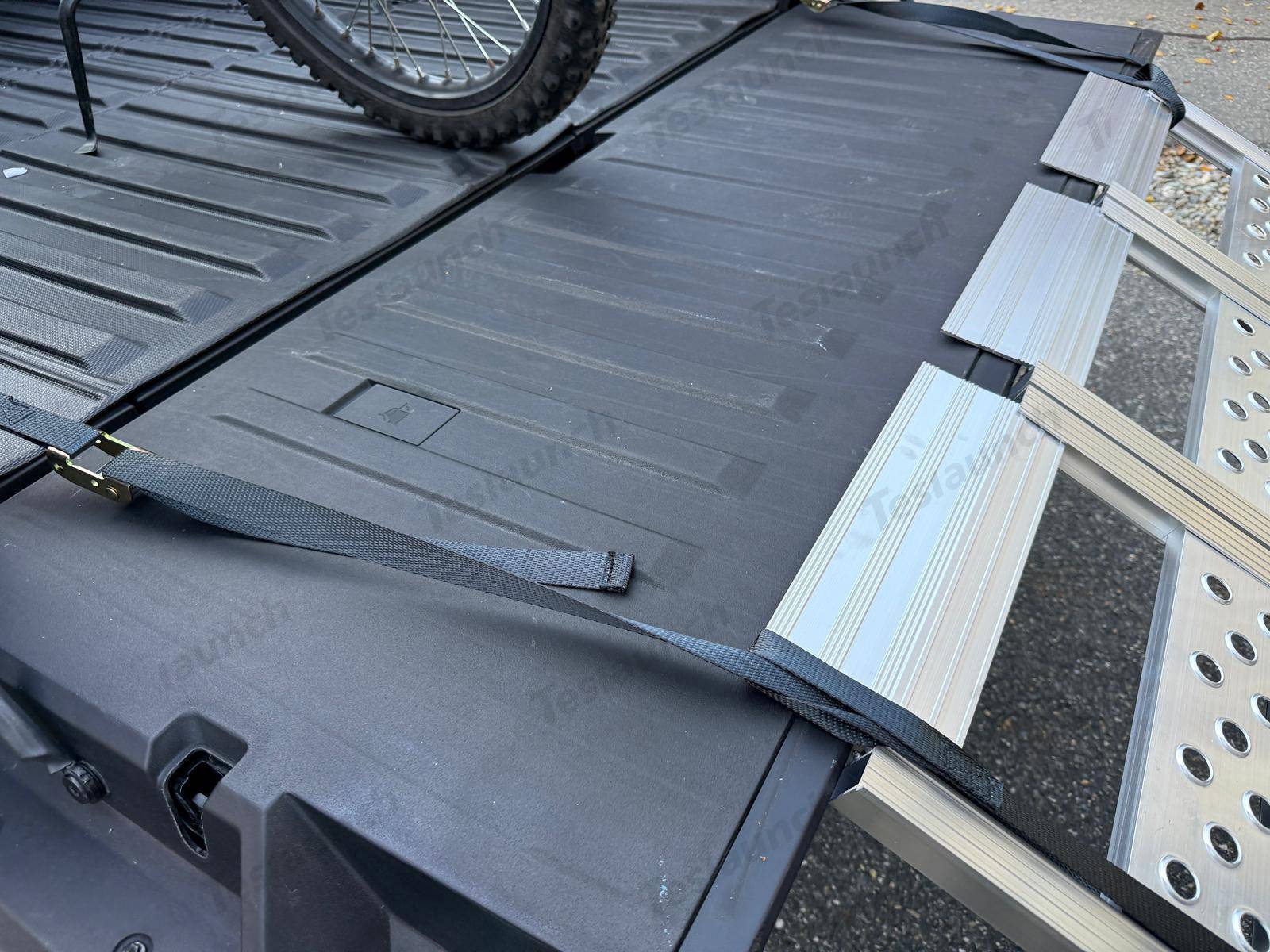Tesla Cybertruck Fall in Love with My Cybertruck’s Autumn Colors & Our Tailgate Ramp! 🍁 Teslaunch Ramps (3)