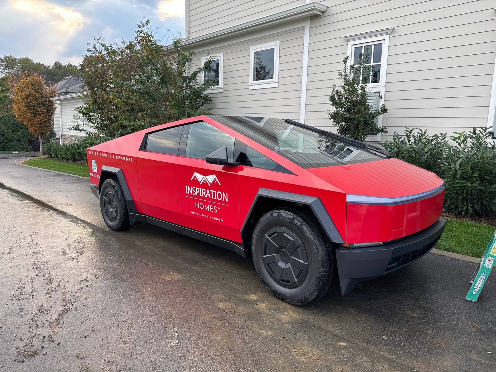 Tesla Cybertruck New Business Wrapped CT. Ready for work image