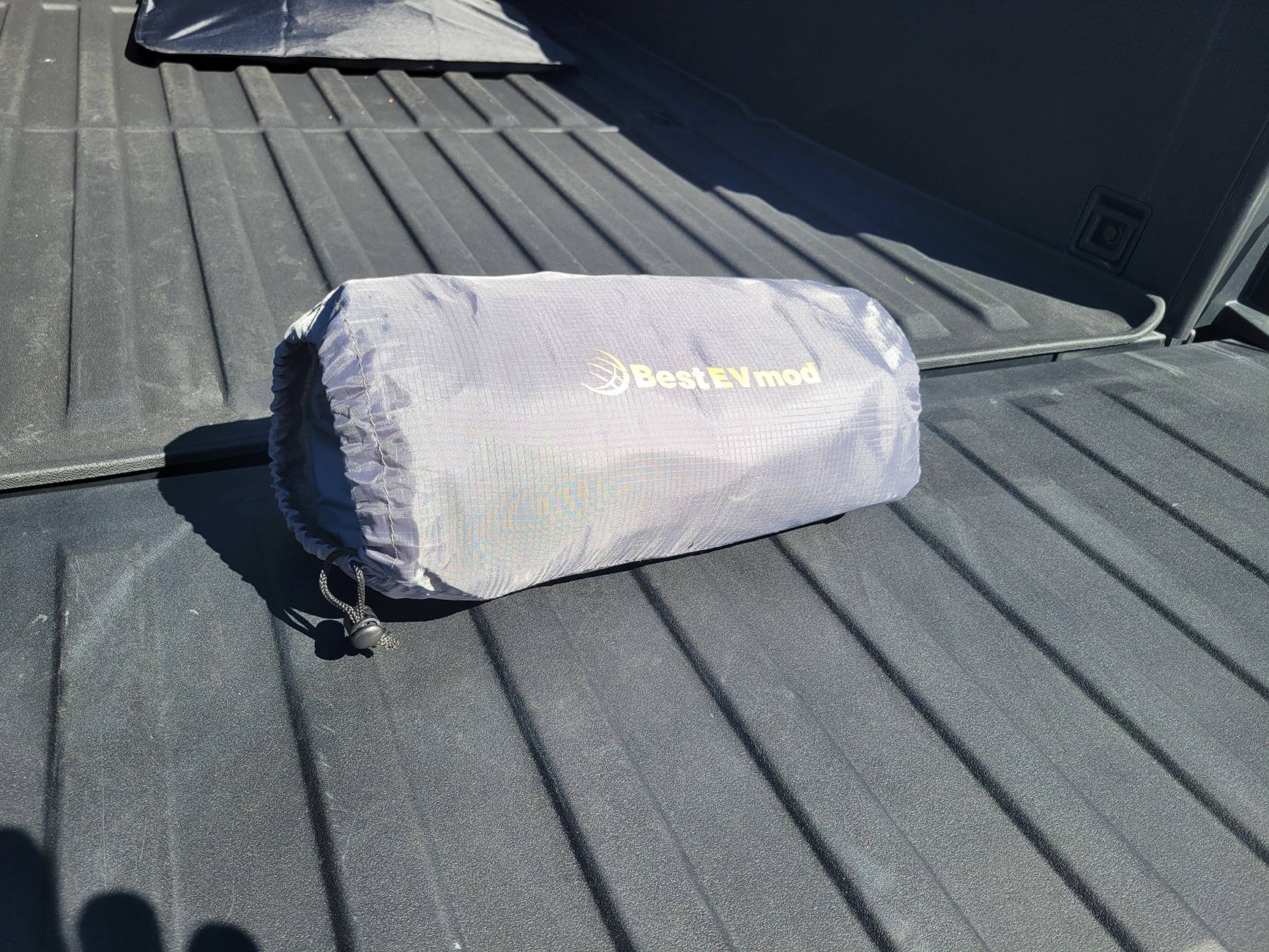 Tesla Cybertruck BestEvMod Truck Bed Air Mattress Review 20241022_125647
