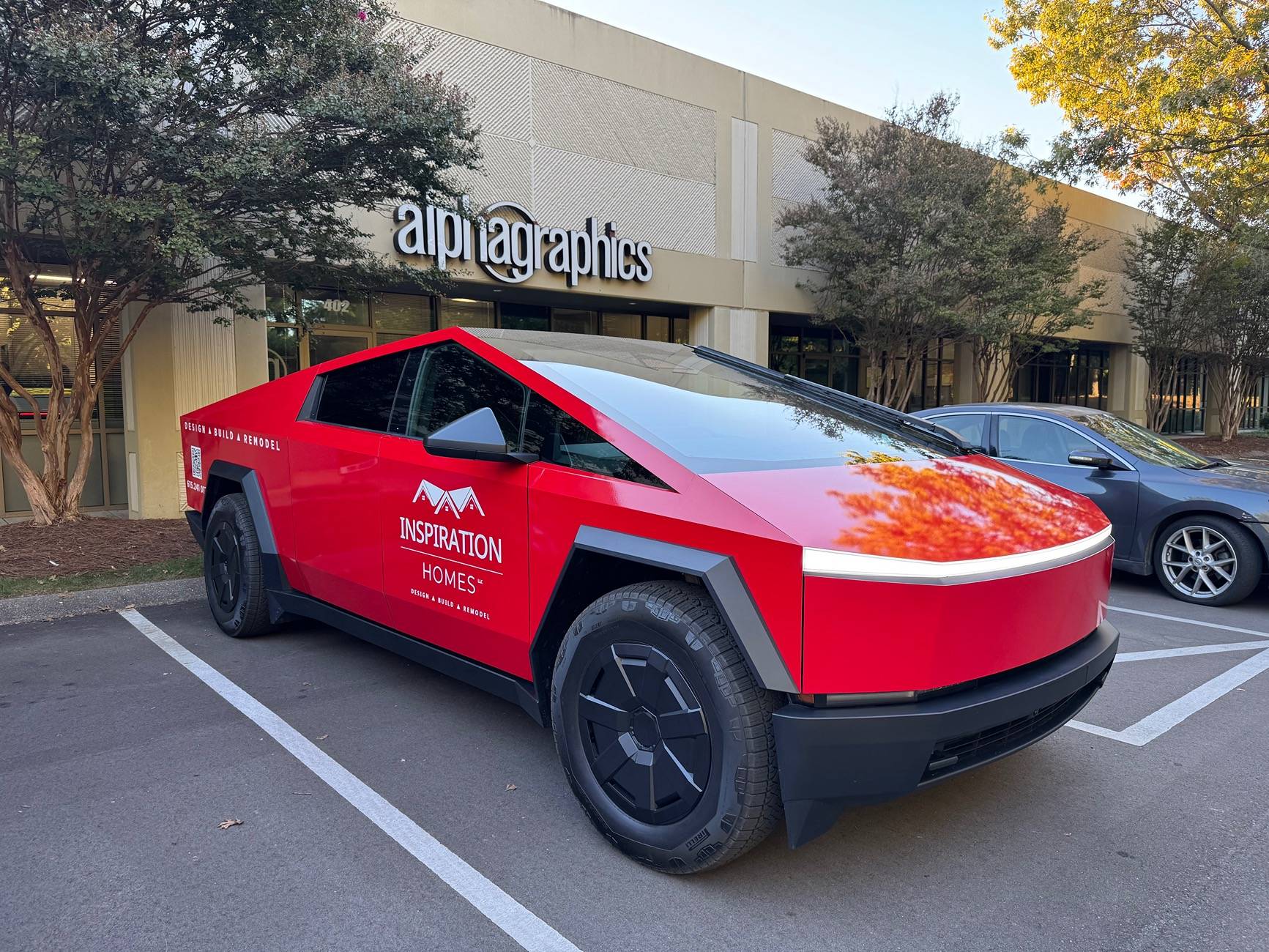 Tesla Cybertruck New Business Wrapped CT. Ready for work IMG_1762
