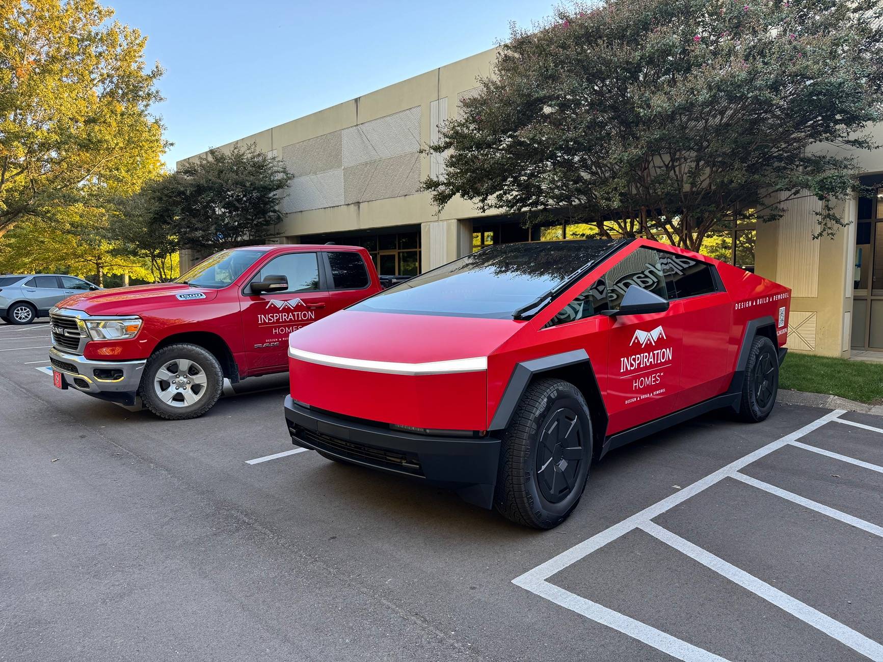 Tesla Cybertruck New Business Wrapped CT. Ready for work IMG_1763