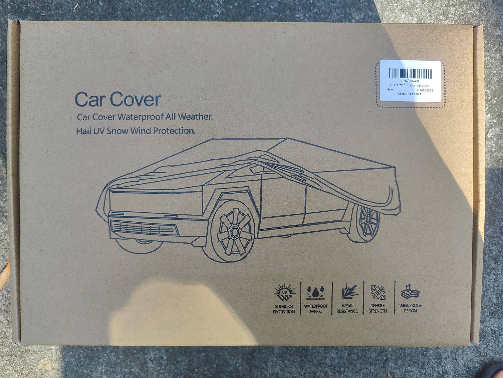 Tesla Cybertruck Honest review of ElecFresh's Cybertruck Cover IMG20241026125507
