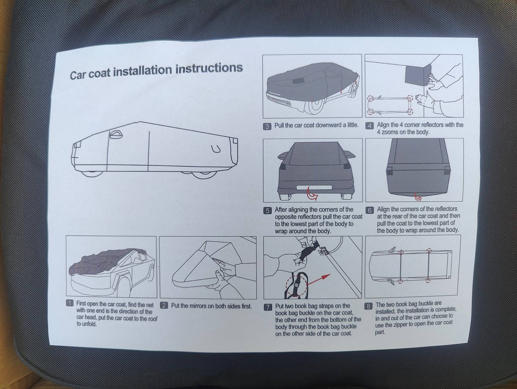 Tesla Cybertruck Honest review of ElecFresh's Cybertruck Cover IMG20241026125533
