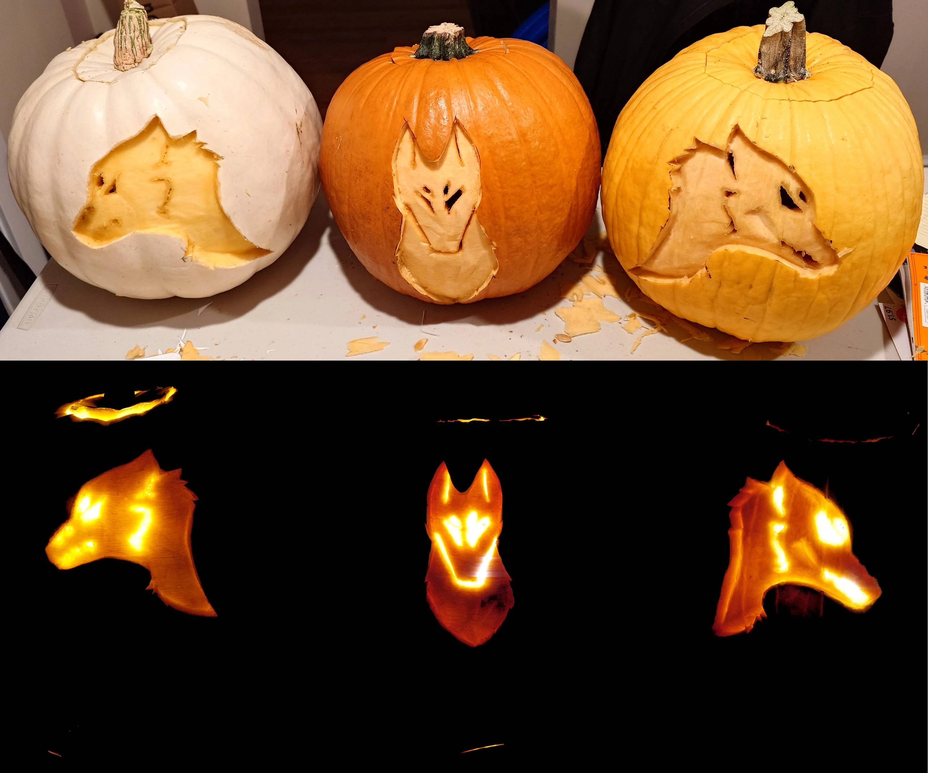 Tesla Cybertruck Halloween Pumpkin Carving halloween_cerberus_pumpkins.PNG