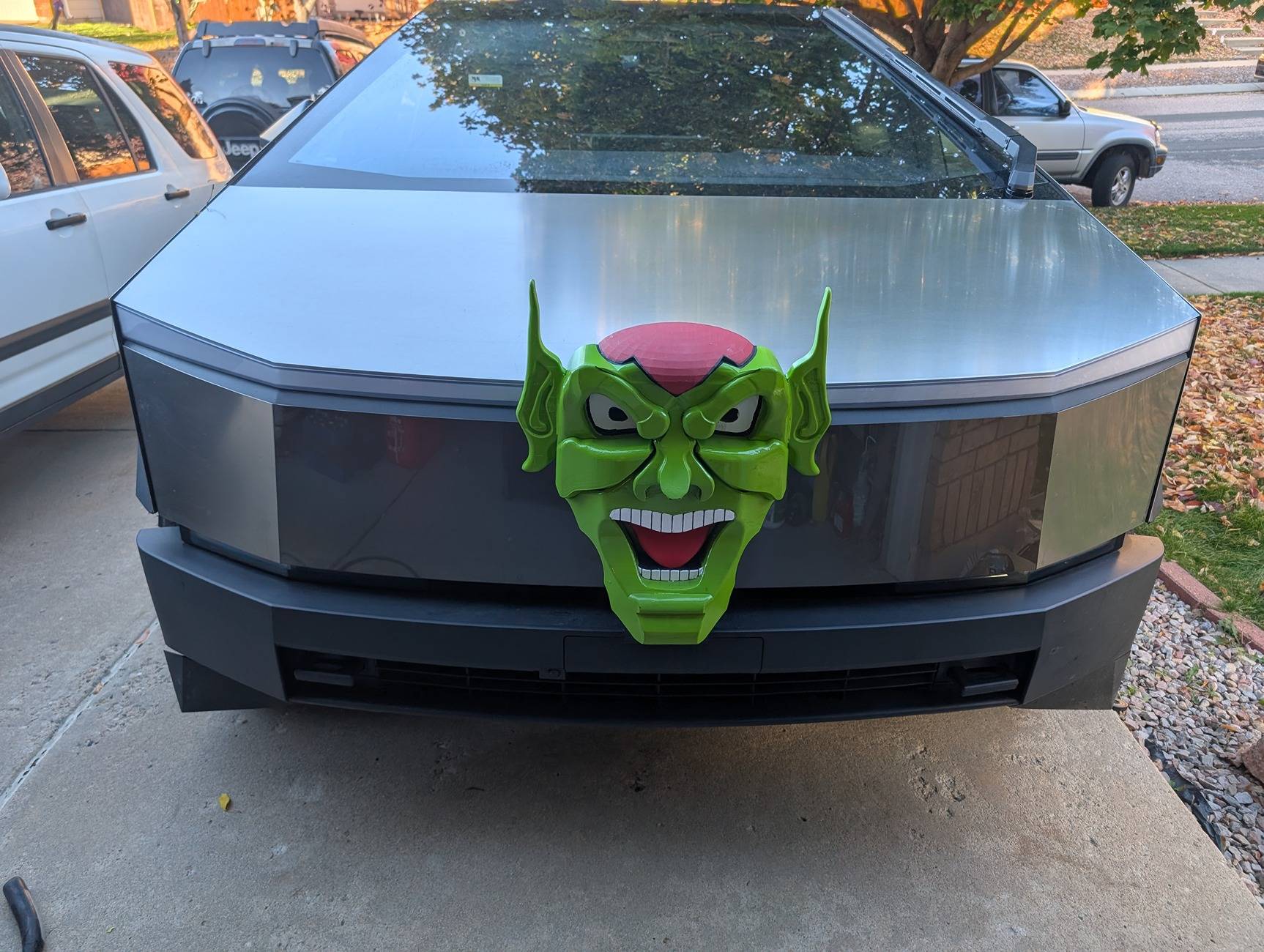 Tesla Cybertruck Maximum Overdrive... My Custom CyberTruck Frunk hood ornament 1000008698