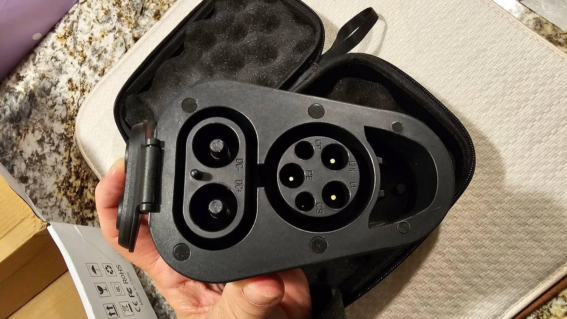 Tesla Cybertruck Cybertruck CCS1 x J1772 to Tesla(NACS) Fast Charging Adapter by TESLAUNCH 20241028_201134