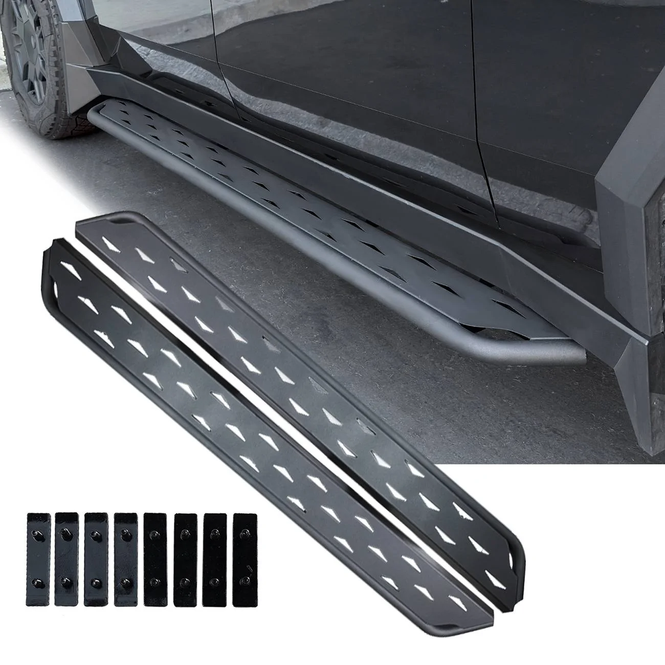 Tesla Cybertruck Upgraded Cybertruck Running Boards 2.0 is 10% off on Amazon! 