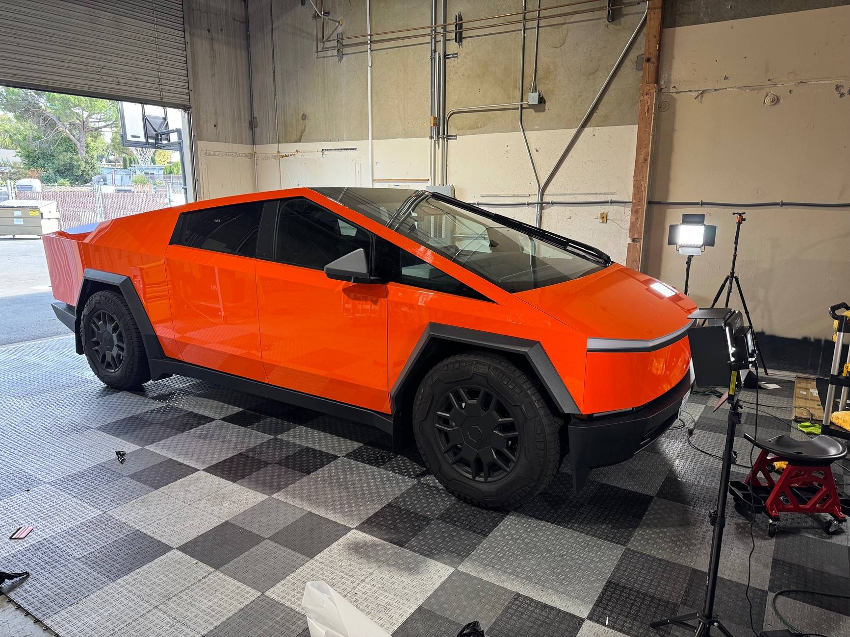 Tesla Cybertruck ORANGE Vinyl Wrap & PPF Cybertruck -- Photos & Videos IMG_1862
