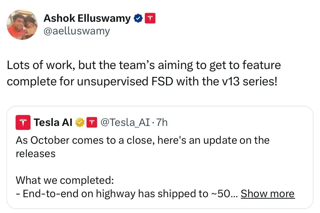 Tesla Cybertruck FSD v13 November Roadmap (Grok Summary) GbO2leeXcAAN-oa