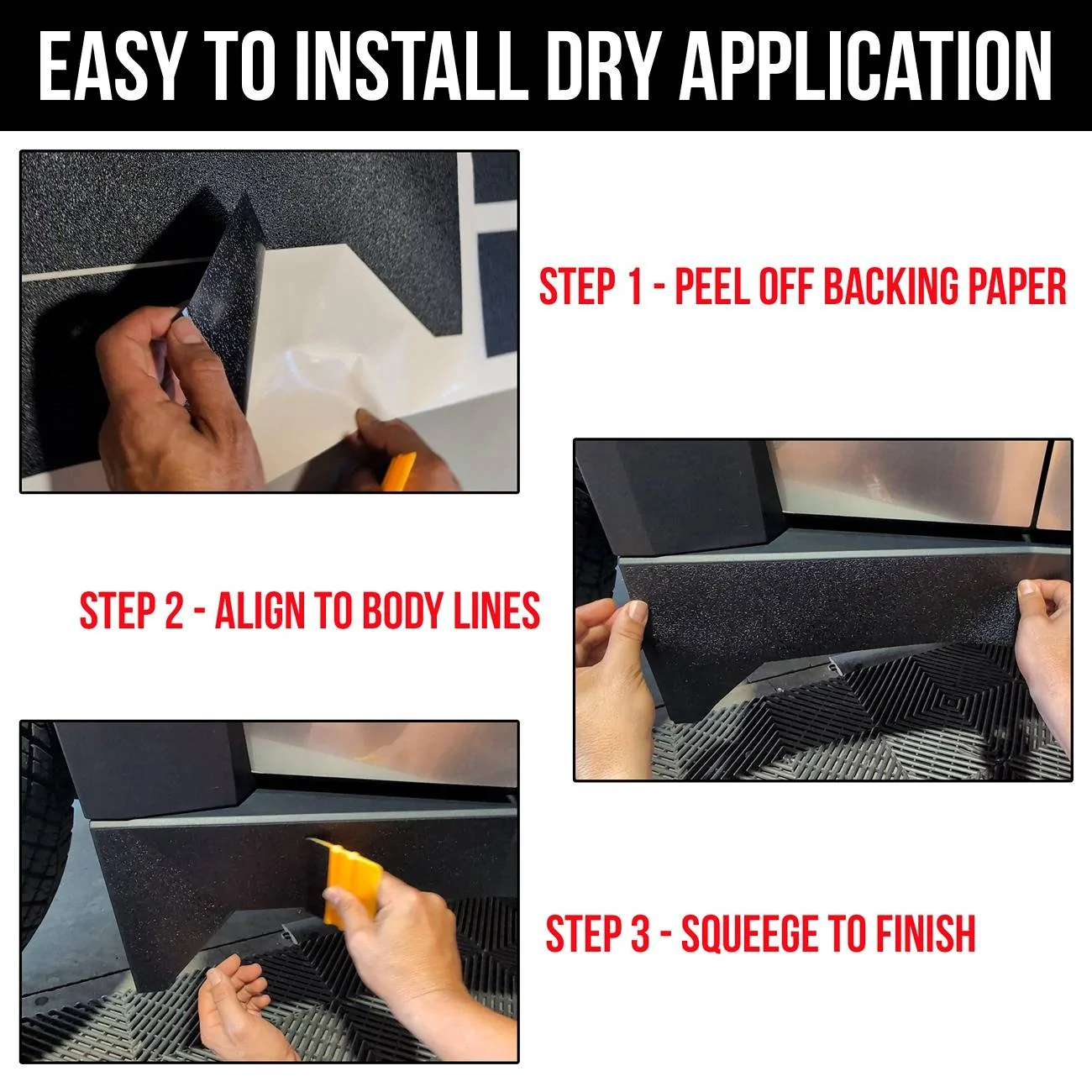 Tesla Cybertruck C.T. Door Pocket Getting SCRATCHED???  New DIY Product Launch cybertruck-inside-door-kit-installation