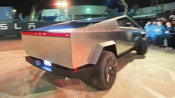 Tesla Cybertruck Shark Tank Judge Believes in and Has Reservation For a Cybertruck tesla cybertruck rear wheel steering