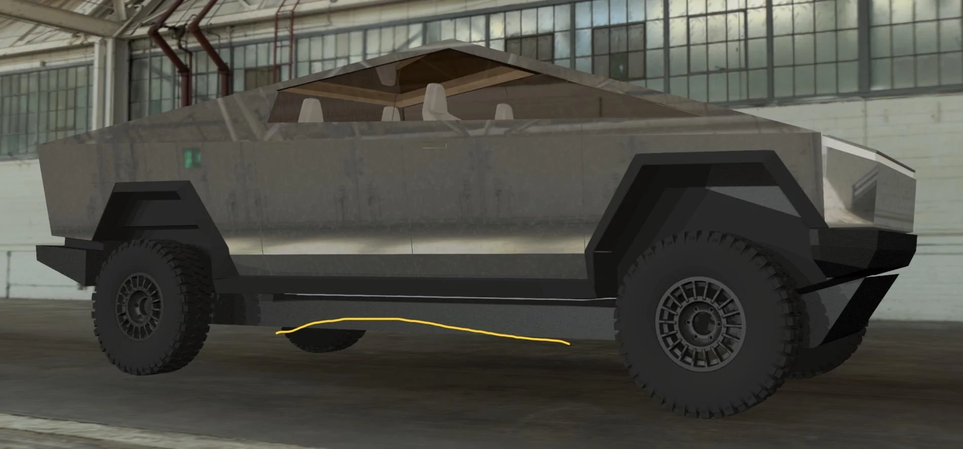 Tesla Cybertruck Underslung loads 4D952EFE-E25C-481E-AF37-E4B5DAFA73A1