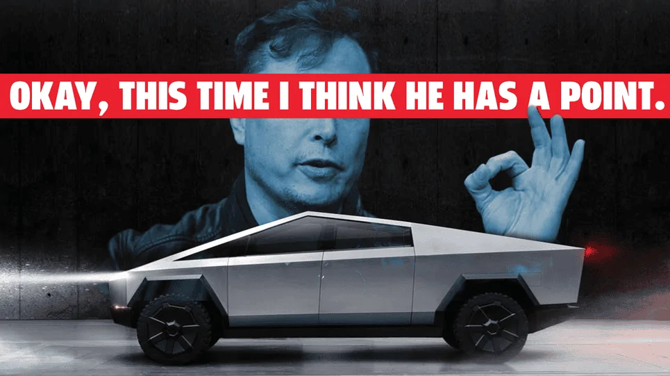 Tesla Cybertruck Jalopnik Actually likes something Elon Tweeted 1626411001930