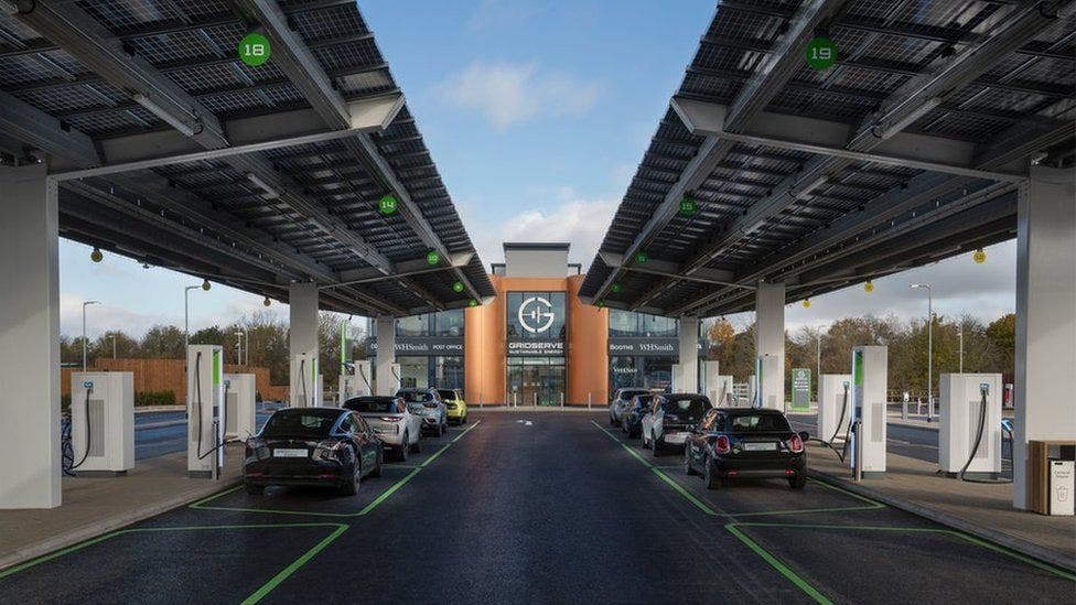 Tesla Cybertruck In Norway & The UK, The EV Revolution Is Reinventing The Gas Station Gridserve-EV-charging-station