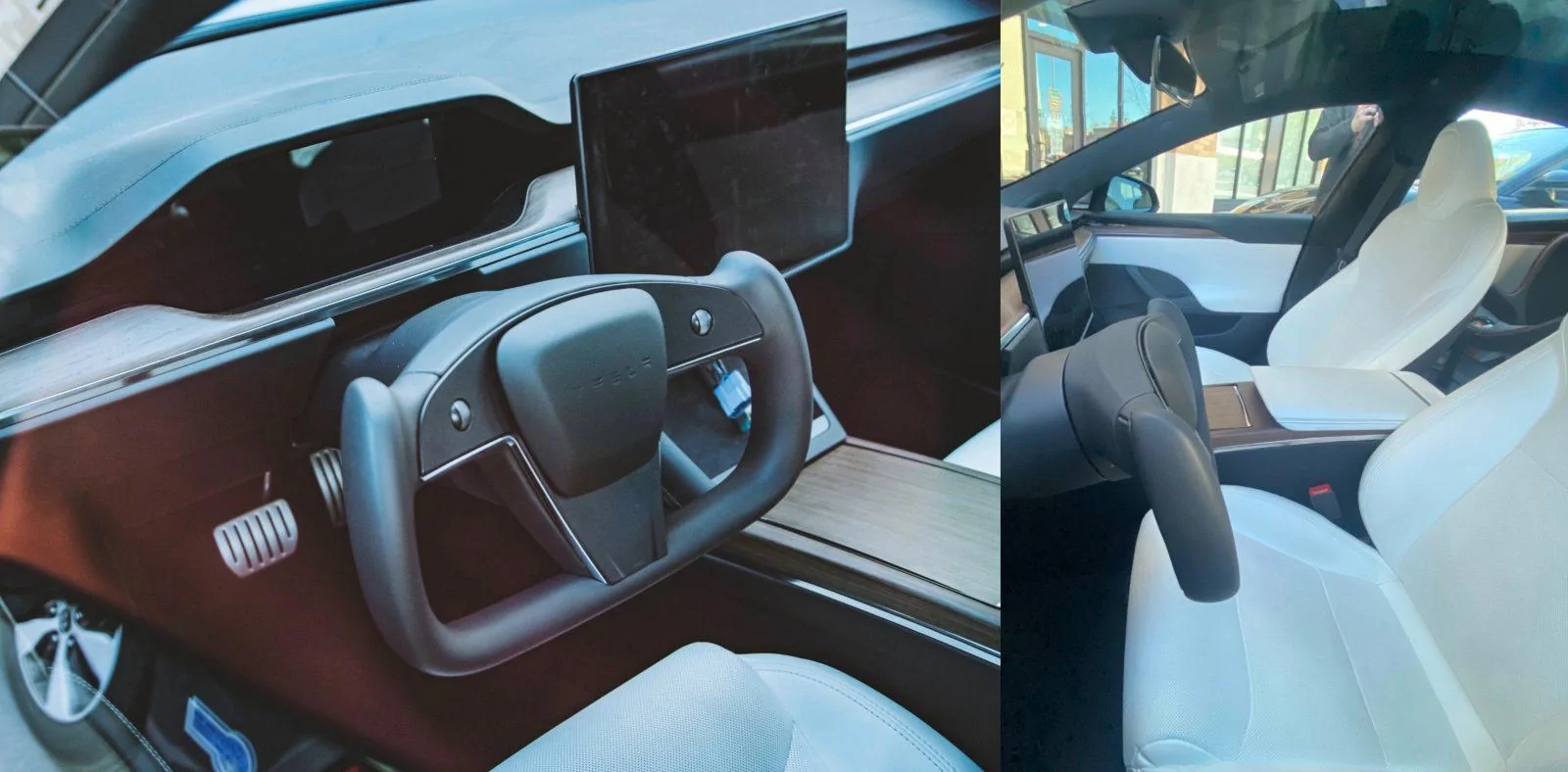 Tesla Cybertruck Tesla is sticking with yoke steering wheel; Elon Musk says progressive steering is still years away Tesla-Model-S-yoke-steering-wheel