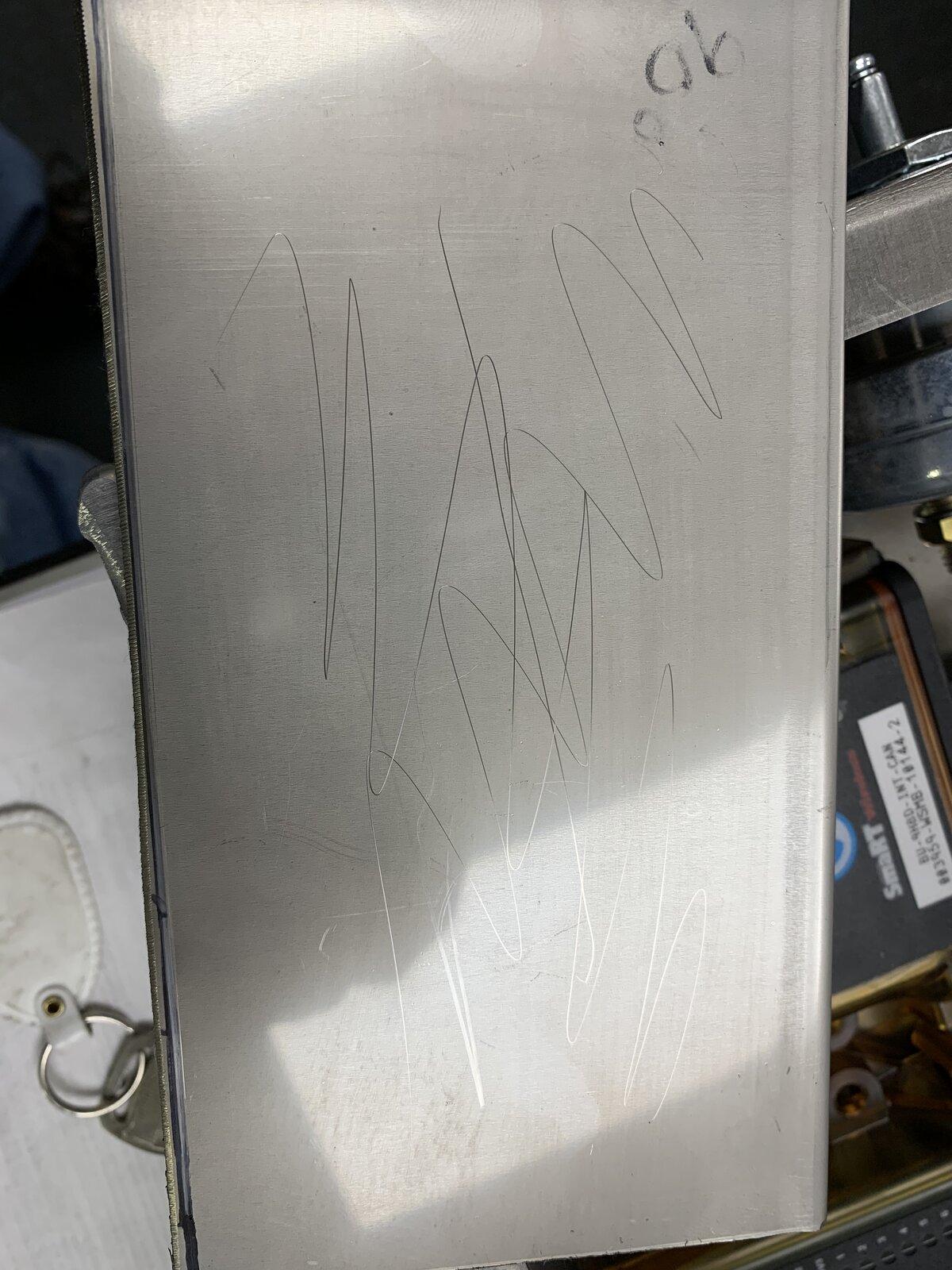 Tesla Cybertruck This may be Cybertruck's 2B stainless steel. Updated Scratch and Sniff* test. 970C44C8-8524-4F0A-B421-C98CBAB3929C