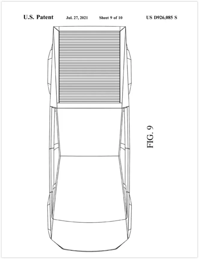 Tesla Cybertruck Tesla Cybertruck Design Patent Awarded cyber 10