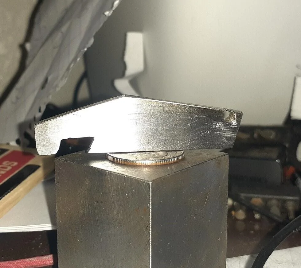 Tesla Cybertruck 304 stainless steel piece received. Taking partial delivery of Cybertruck/ Mobsters are threatening to return Cybertruck piece by piece CT bottle opener 1
