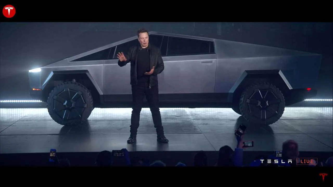 Tesla Cybertruck Latest From Musk: Production Cybertruck almost exactly same but better. No door handles. 4 wheel steering. Self opening doors. tesla-cybertruck-event