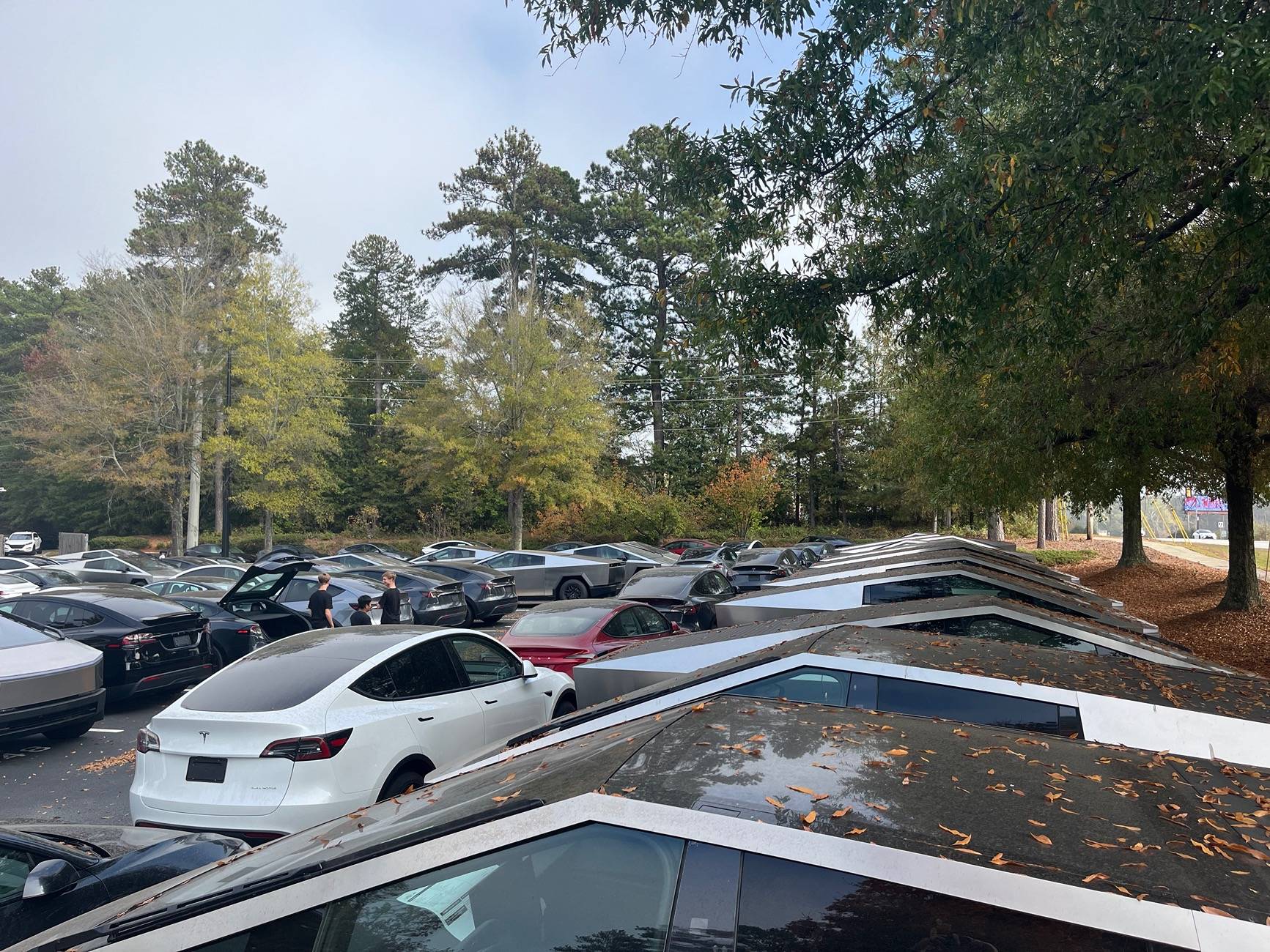 Tesla Cybertruck 56 Cybertrucks at Fayetteville GA Dealership… IMG_4246