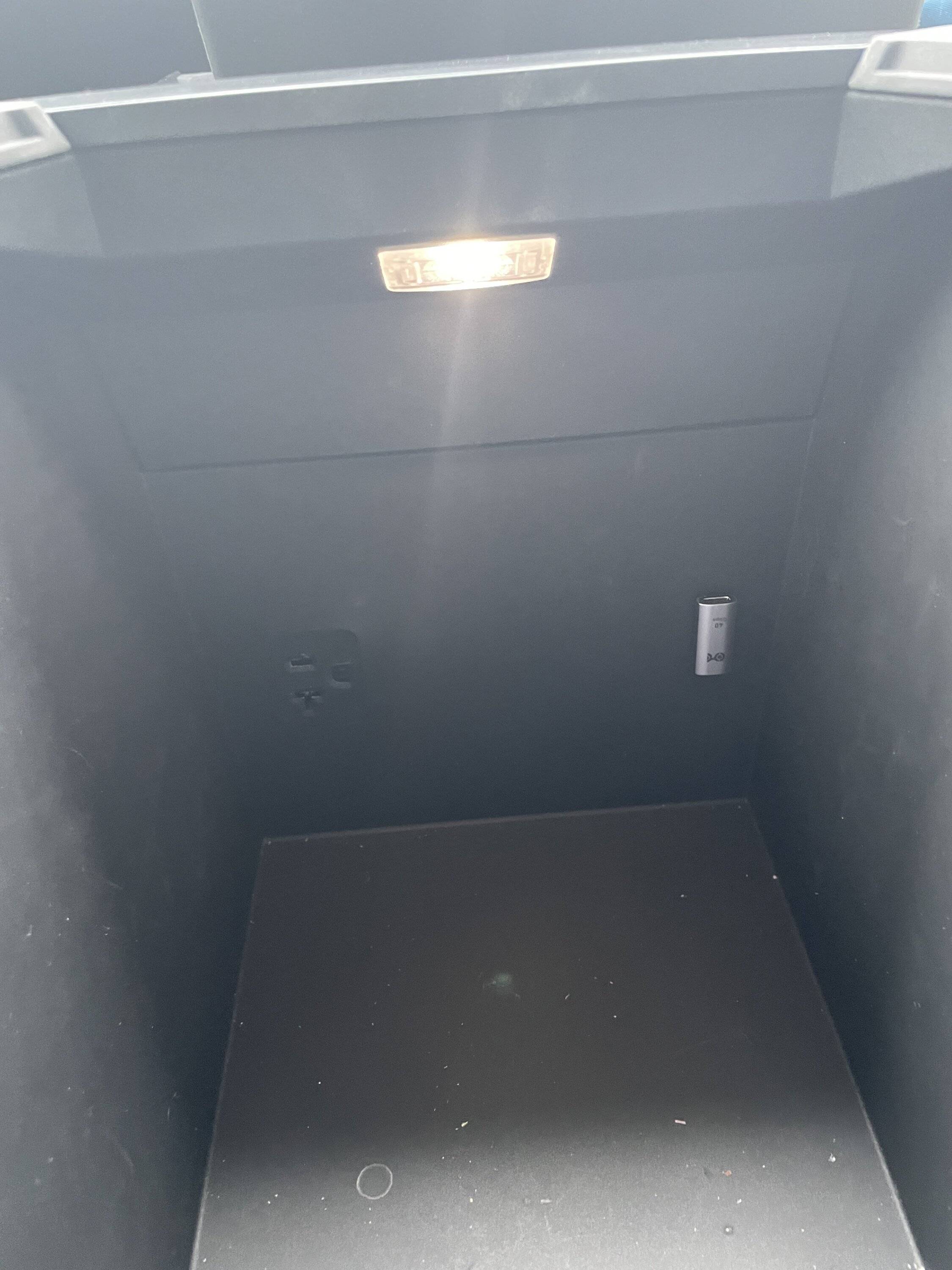 Tesla Cybertruck USB C port adapter makes life easier IMG_1618