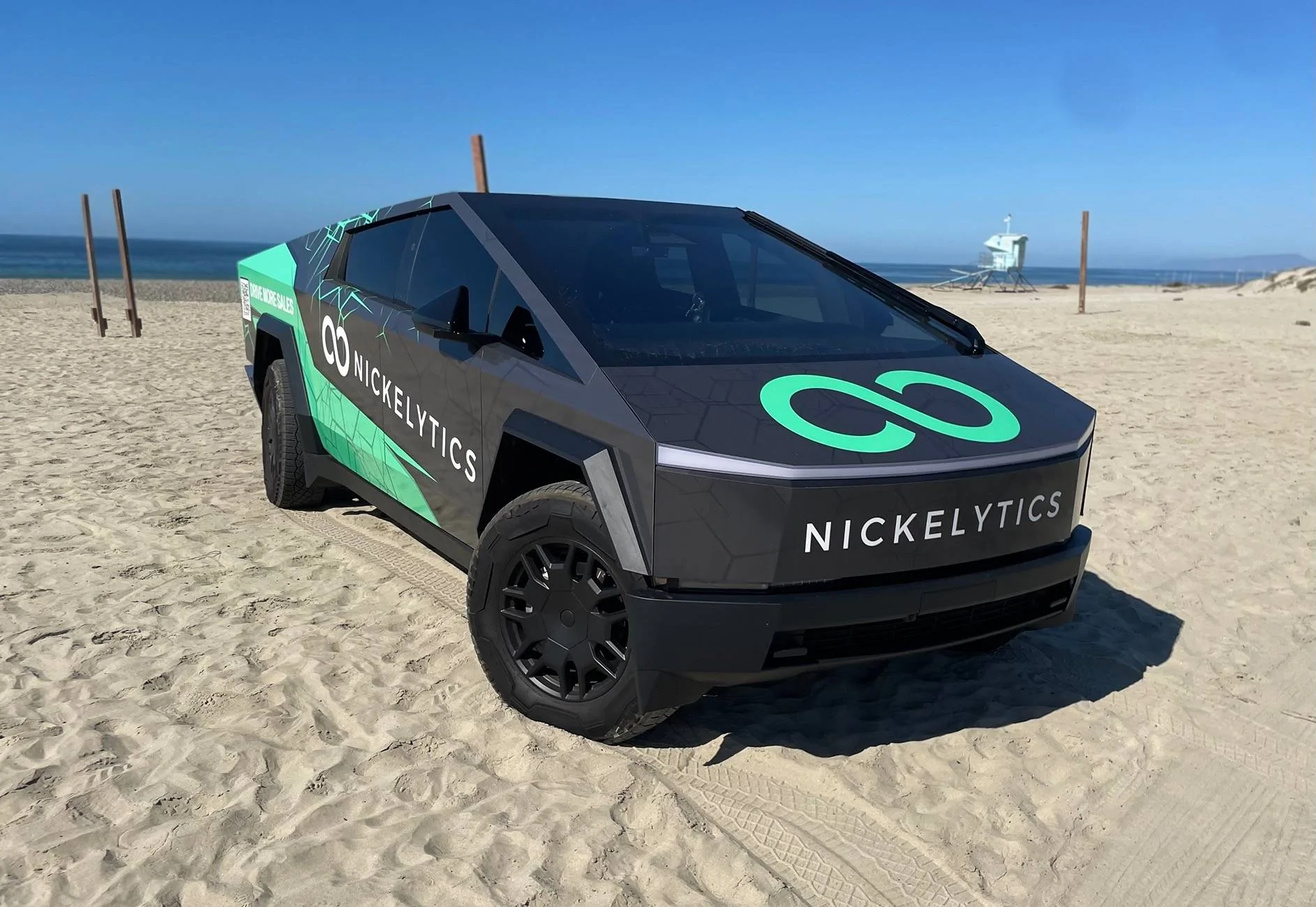 Tesla Cybertruck Just got the wrap from hell (by shop in Laguna Beach, CA) IMG_3943
