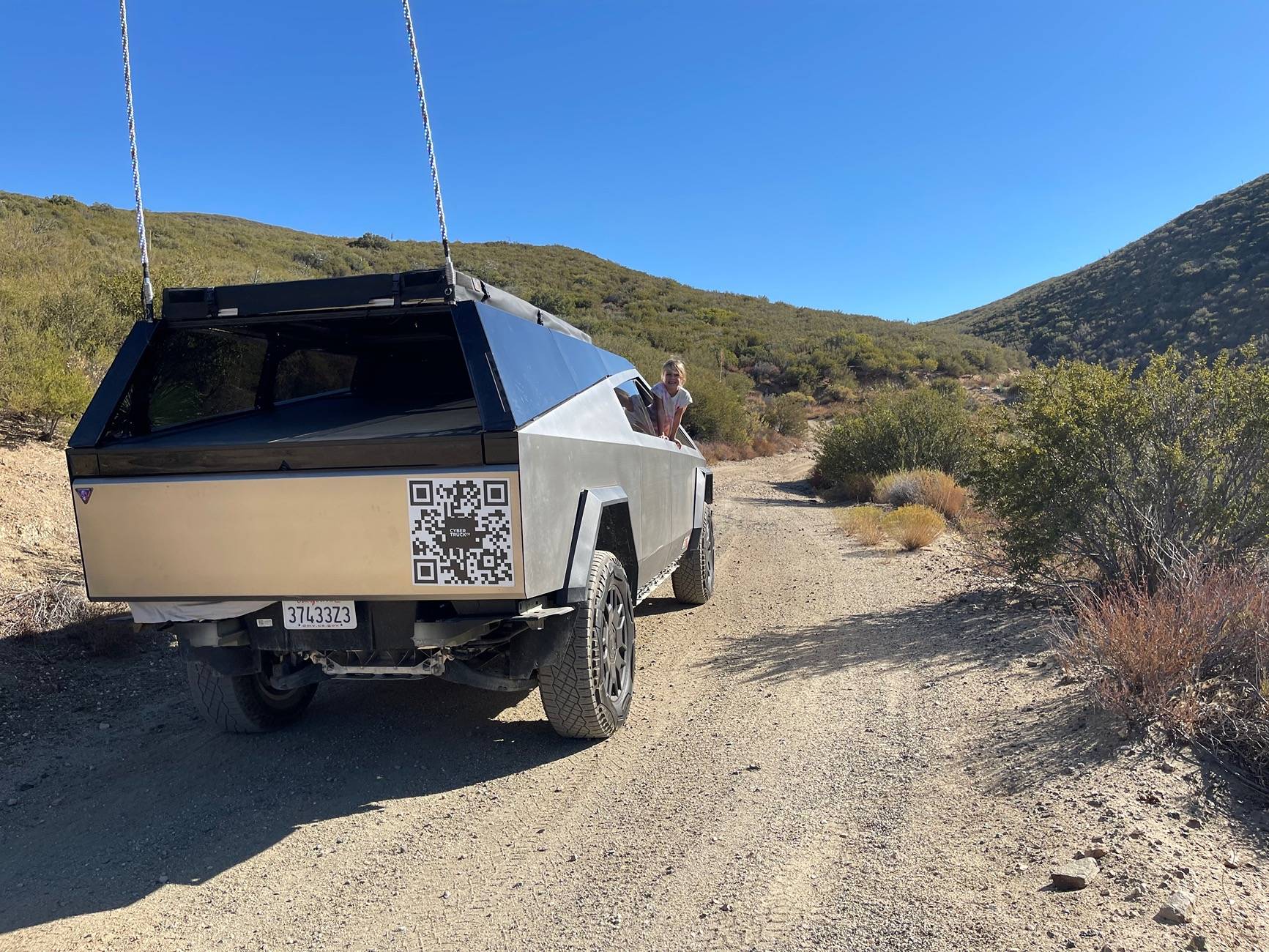 Tesla Cybertruck Oriflame Canyon offroading & desert camping last weekend IMG_8013