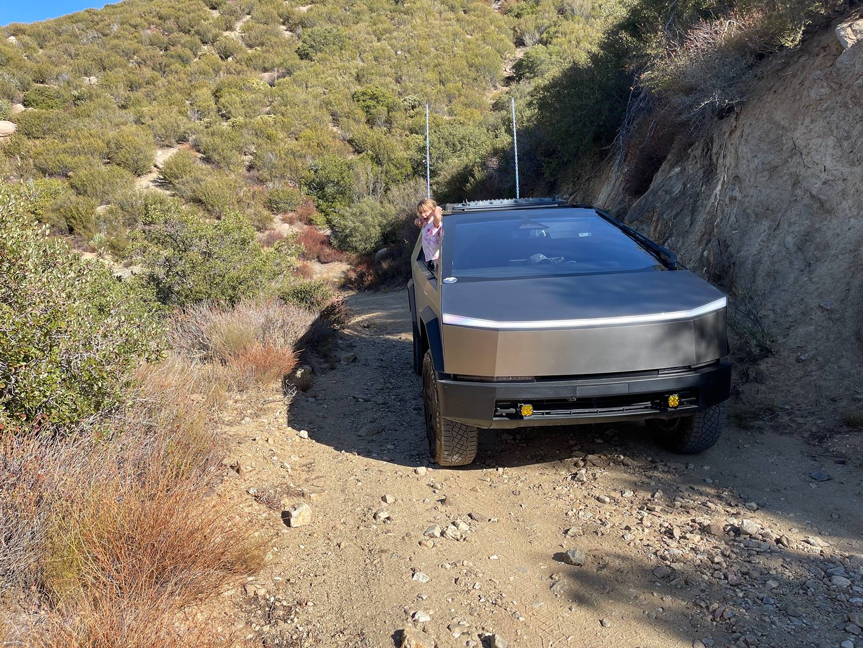 Tesla Cybertruck Oriflame Canyon offroading & desert camping last weekend IMG_8016