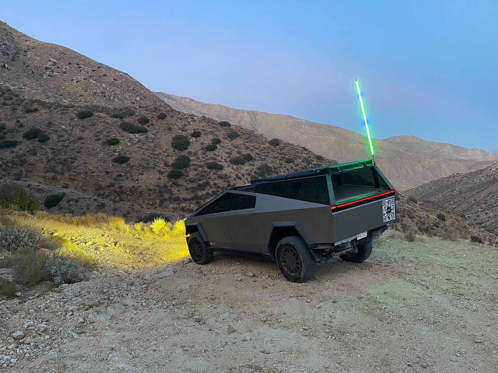 Tesla Cybertruck Oriflame Canyon offroading & desert camping last weekend IMG_8024