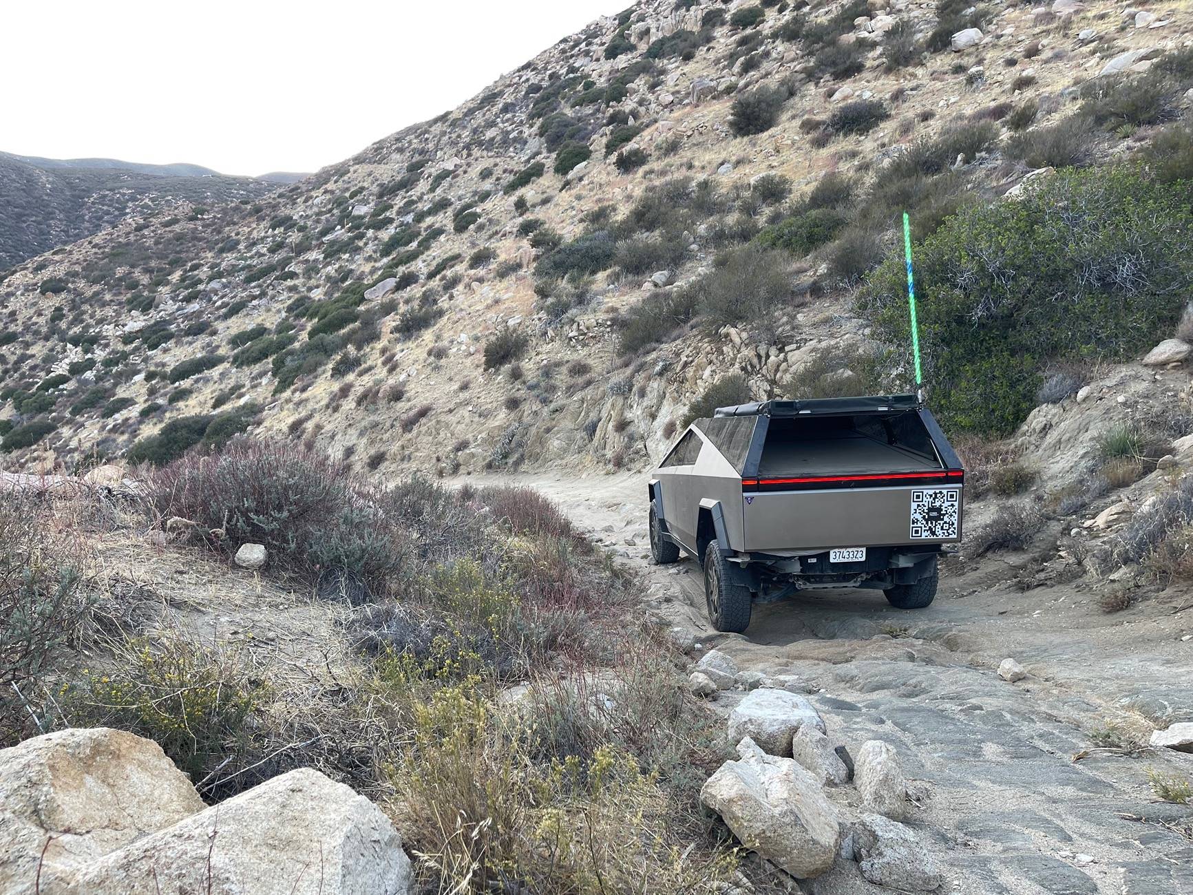 Tesla Cybertruck Oriflame Canyon offroading & desert camping last weekend IMG_8020