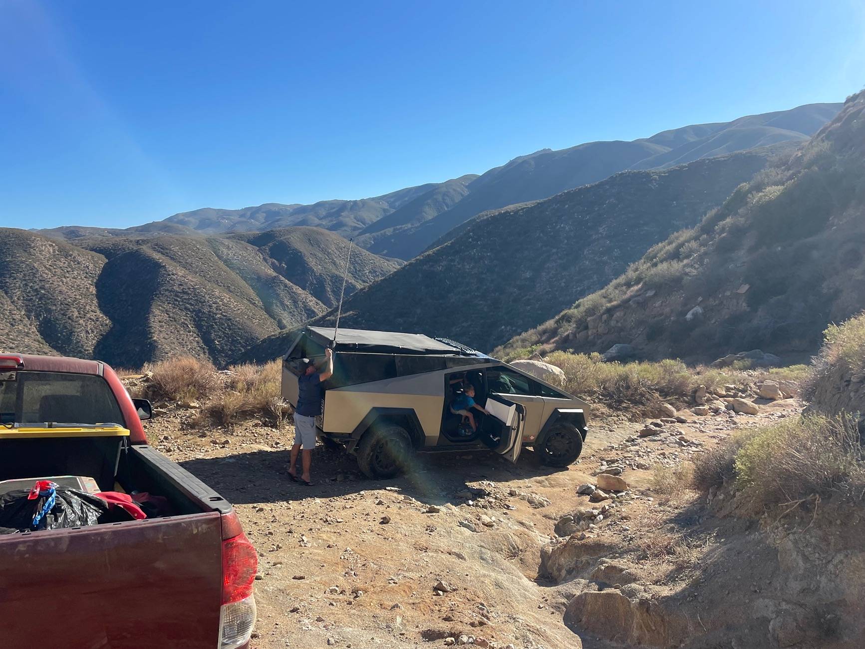 Tesla Cybertruck Oriflame Canyon offroading & desert camping last weekend IMG_3025