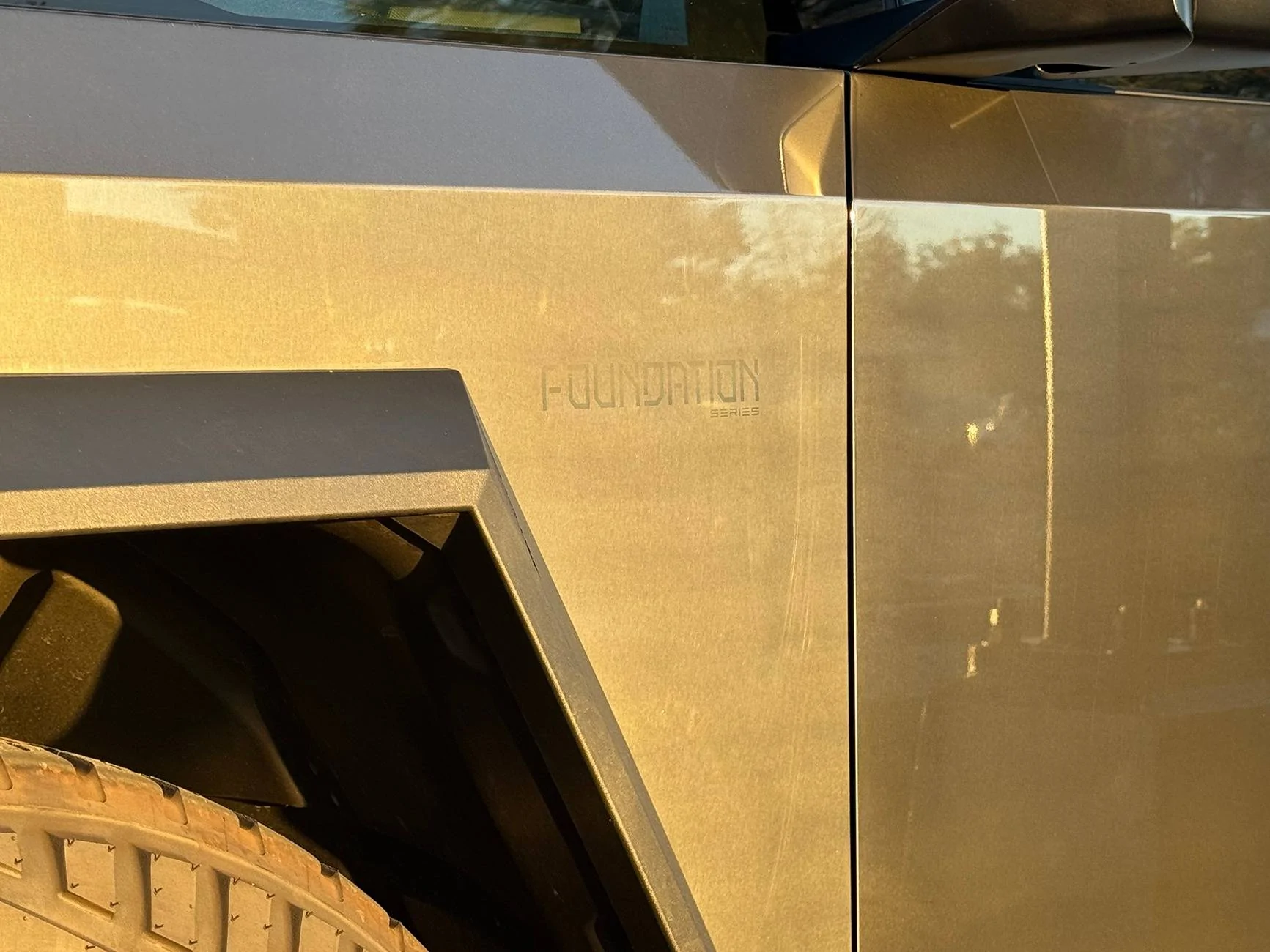 Tesla Cybertruck Cybertruck wrapped in 50% Tinted / Smoked PPF Wrap Film IMG_1883