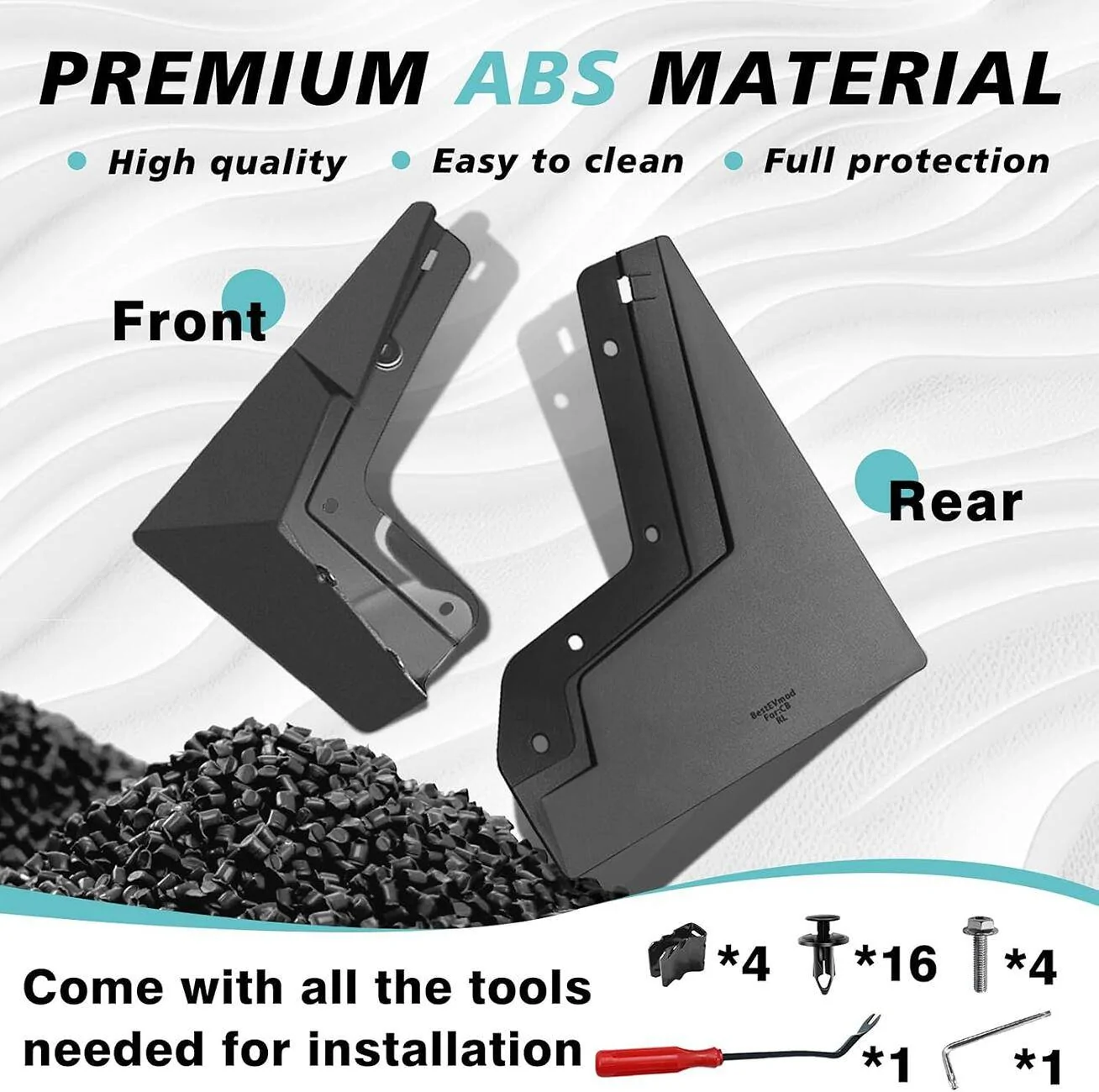 Tesla Cybertruck BestEvMod - Upgraded Mud Flaps, 50% Off! 1730881713215-mx