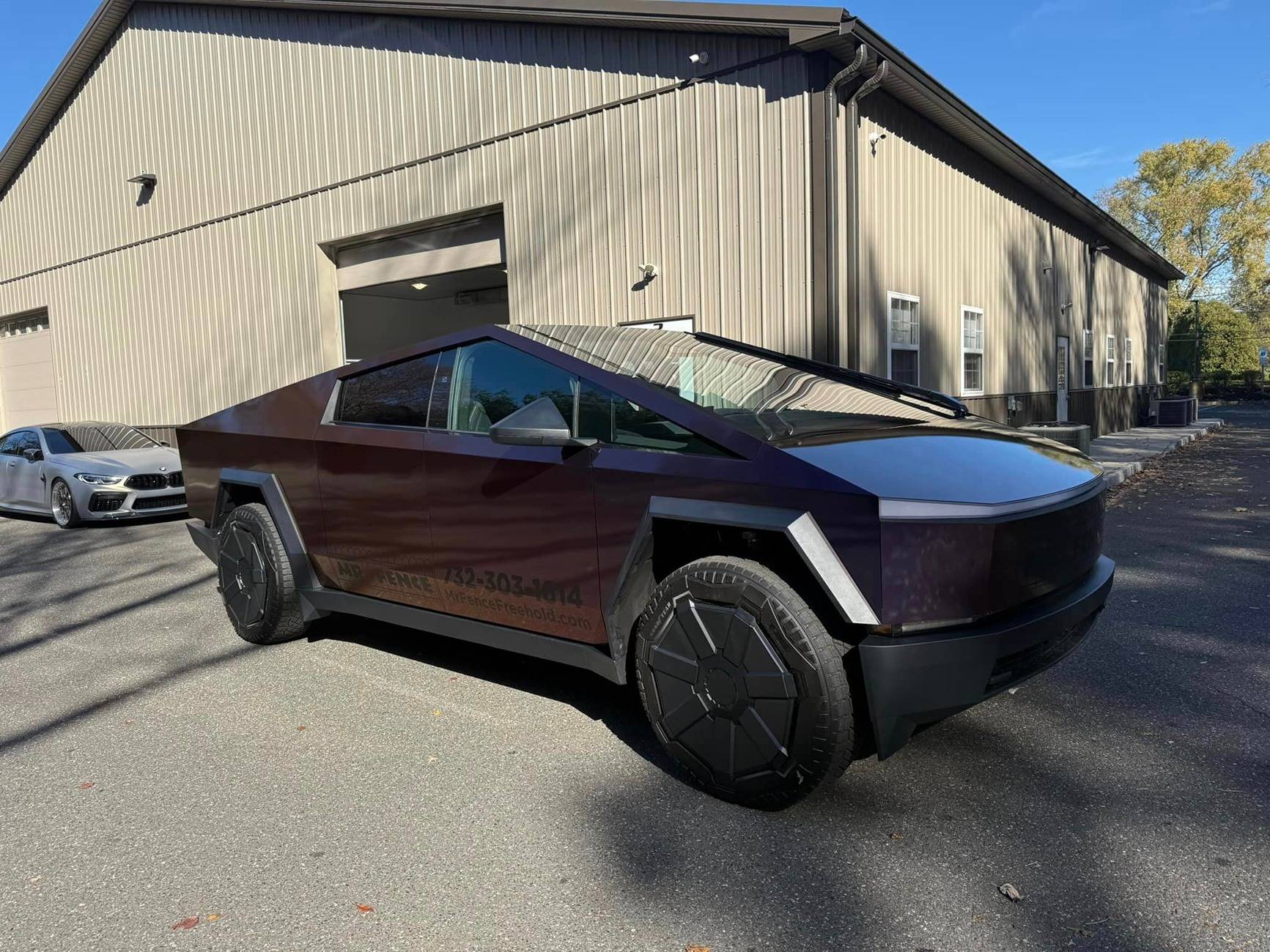 Tesla Cybertruck COLOR SHIFT / FADE / CHAMELEON Vinyl Wrap & PPF Cybertruck -- Photos & Videos Avery Dennison SW900 Gloss Roaring Thunder vinyl wrap 2