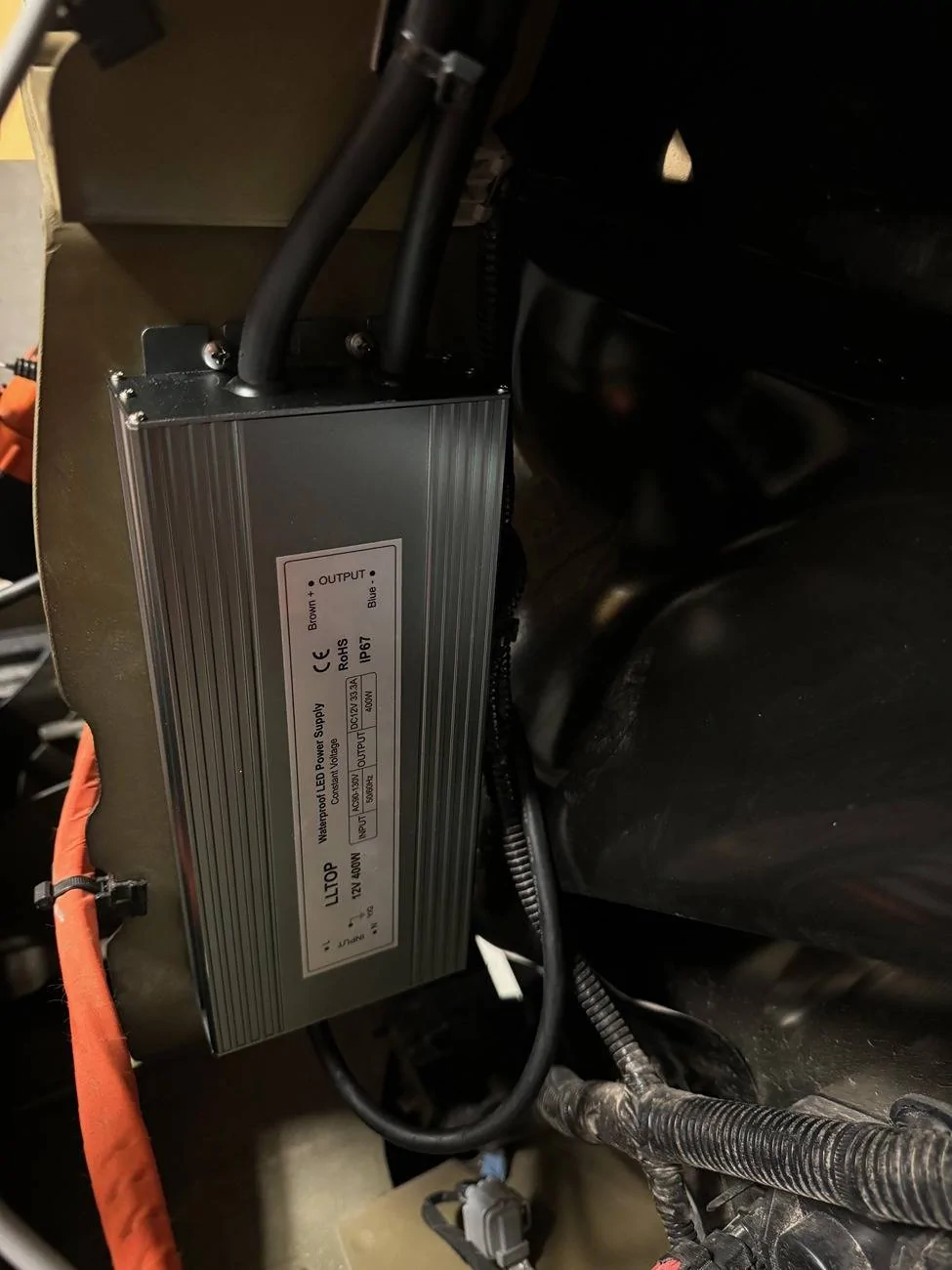 Tesla Cybertruck Bushwhacking - One of the many advantages of no paint & stainless steel (video) 120v Light Install 5