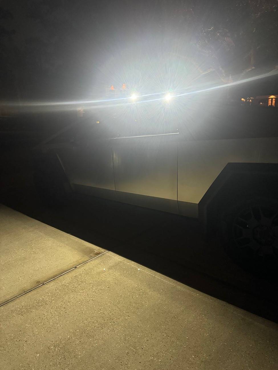 Tesla Cybertruck Bushwhacking - One of the many advantages of no paint & stainless steel (video) 120v Light Install 6