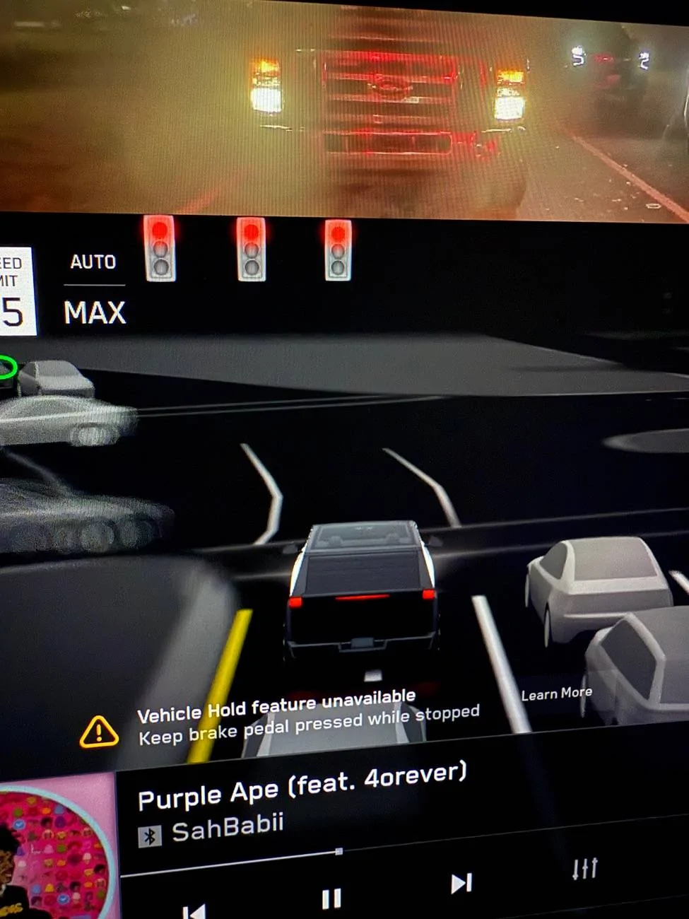 Tesla Cybertruck Very strange error while driving. REAR MOTOR DISABLED IMG_1993