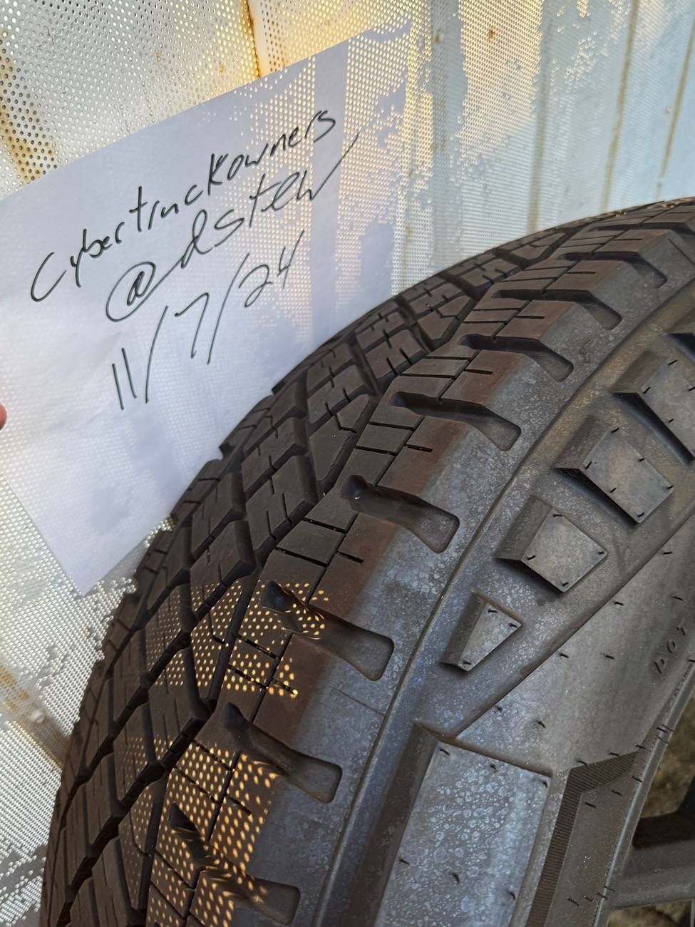 Tesla Cybertruck Spare OEM 35” Tire/wheel combo available 1 LEFT!!!! IMG_1333