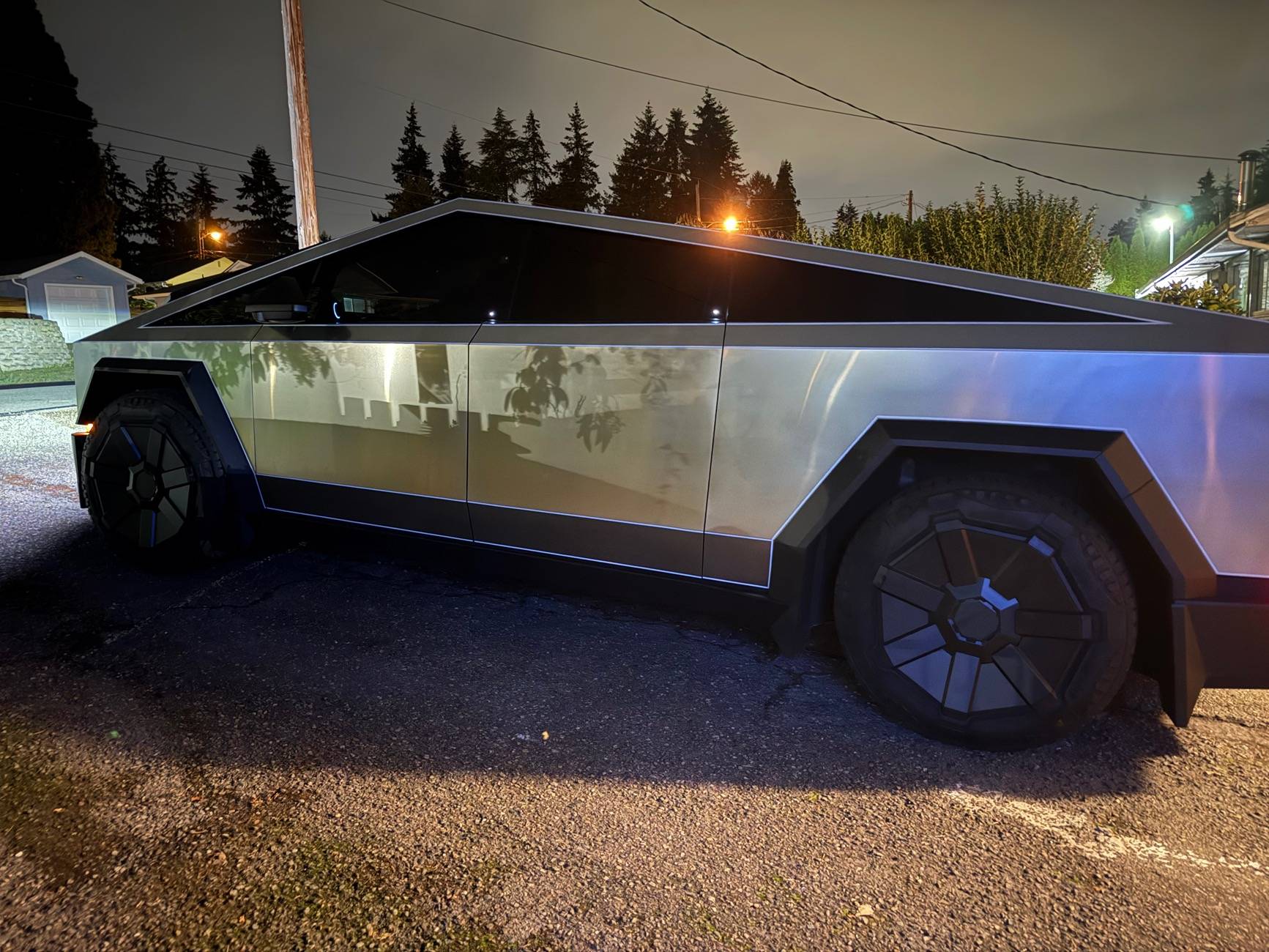 Tesla Cybertruck Cyber Wheel Covers pick-up delivery emails going out to owners now IMG_1260
