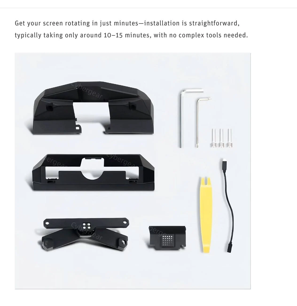 Tesla Cybertruck Screen Swivel Mount for Cybertruck - Pre Order to get 22% off (from Cybergear) IMG_2051