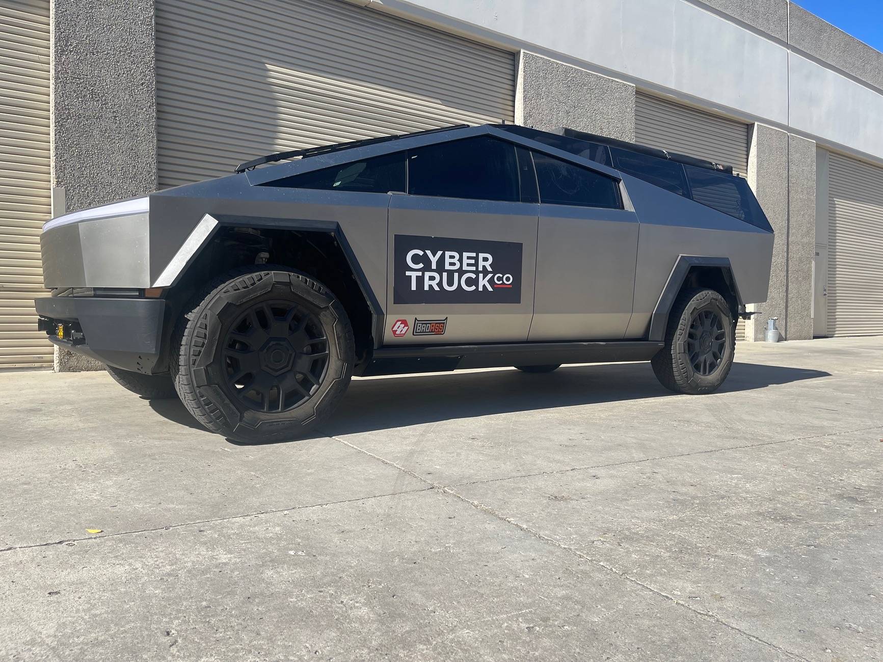 Tesla Cybertruck Molle Bed Rack Cage Spotted IMG_8139