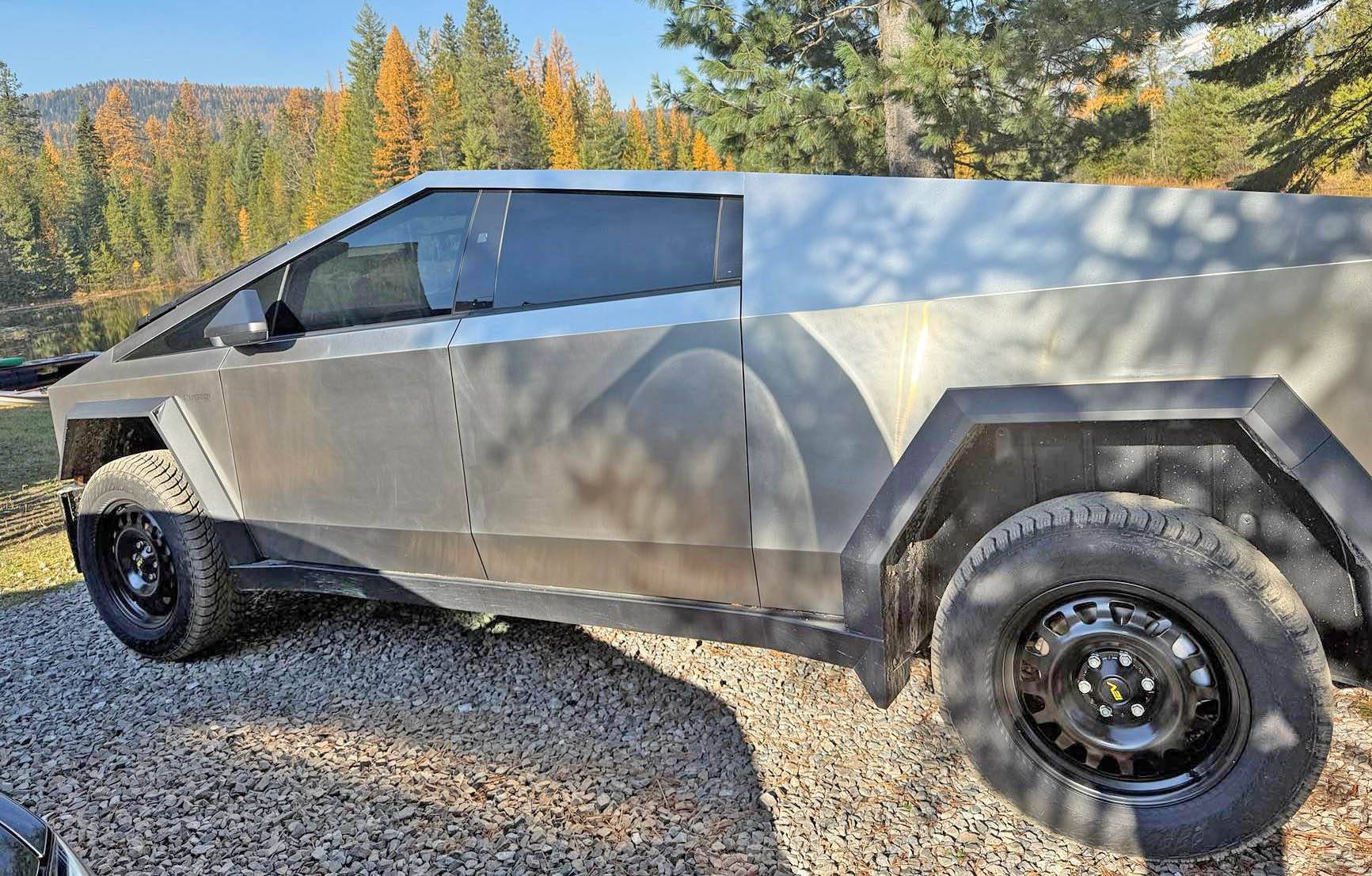 Tesla Cybertruck Nokian Hakkapeliitta LT3 Studded Winter Tires Installed Nokian Hakkapeliitta LT3 Studded Tires on Cybertruck2