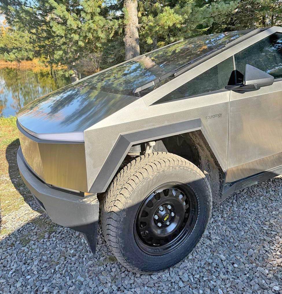 Tesla Cybertruck Nokian Hakkapeliitta LT3 Studded Winter Tires Installed Nokian Hakkapeliitta LT3 Studded Tires on Cybertruck3